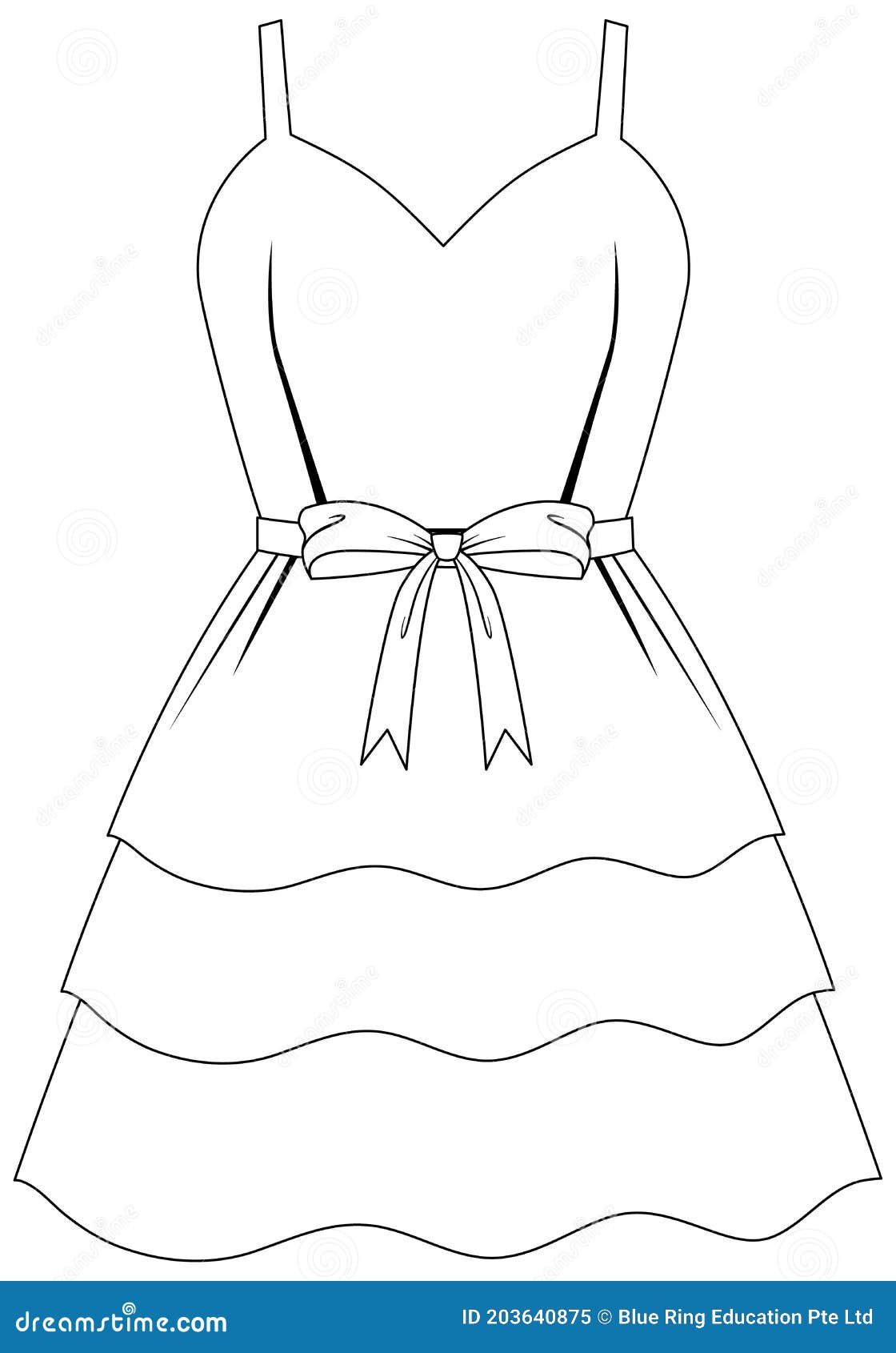 Sketches Collection Of Women's Dresses. Hand Drawn Vector Illustration.  Black Outline Drawing Isolated On White Background Royalty Free SVG,  Cliparts, Vectors, and Stock Illustration. Image 159999188.