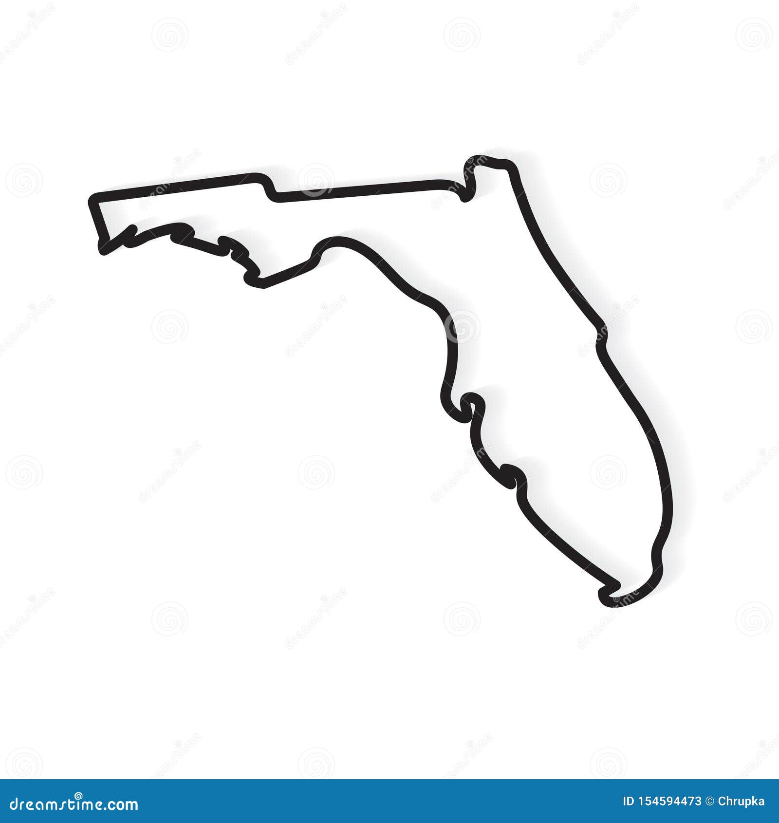 florida outline florida outline