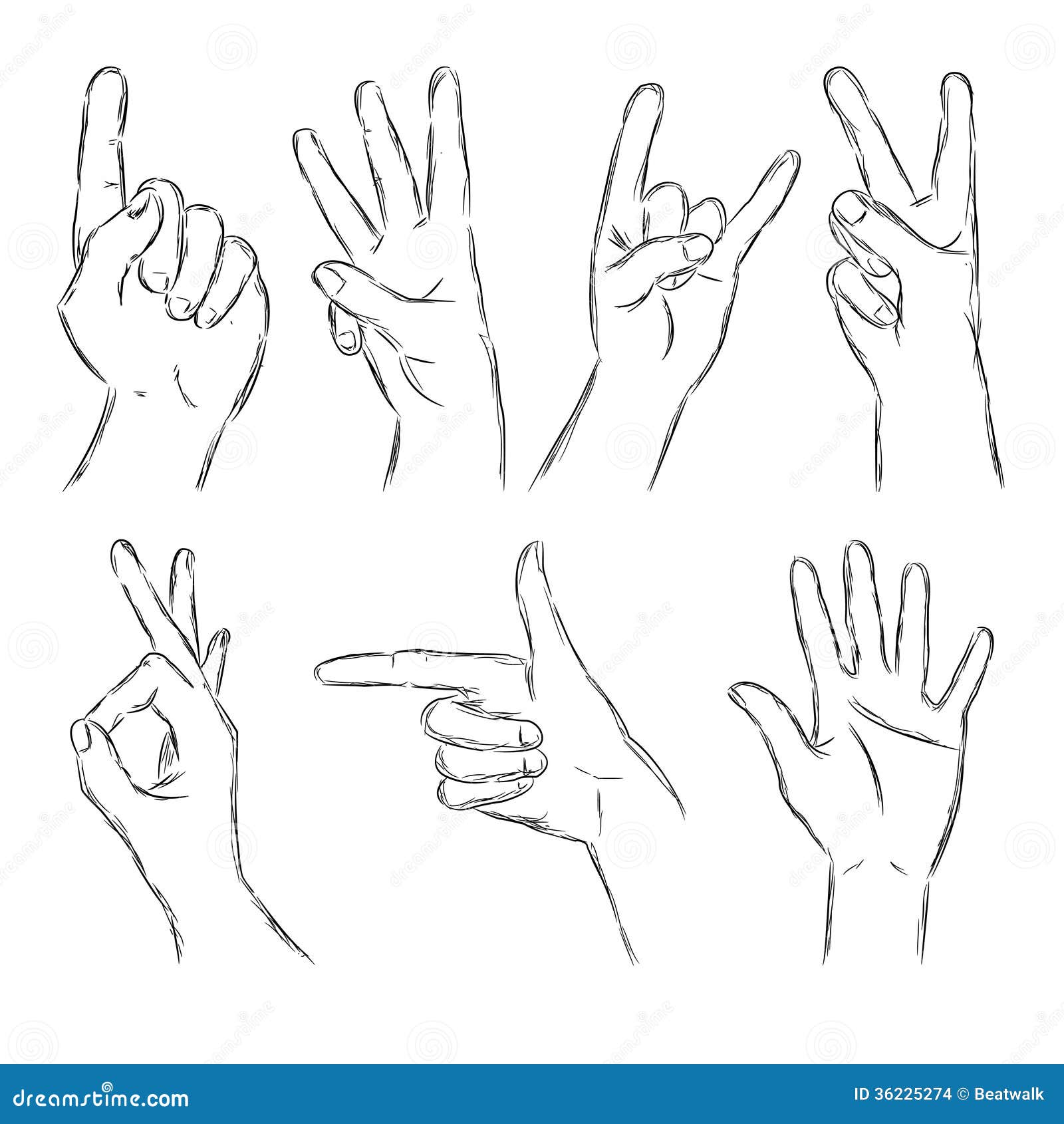 Cartoon Hand Drawing - How To Draw A Cartoon Hand Step By Step