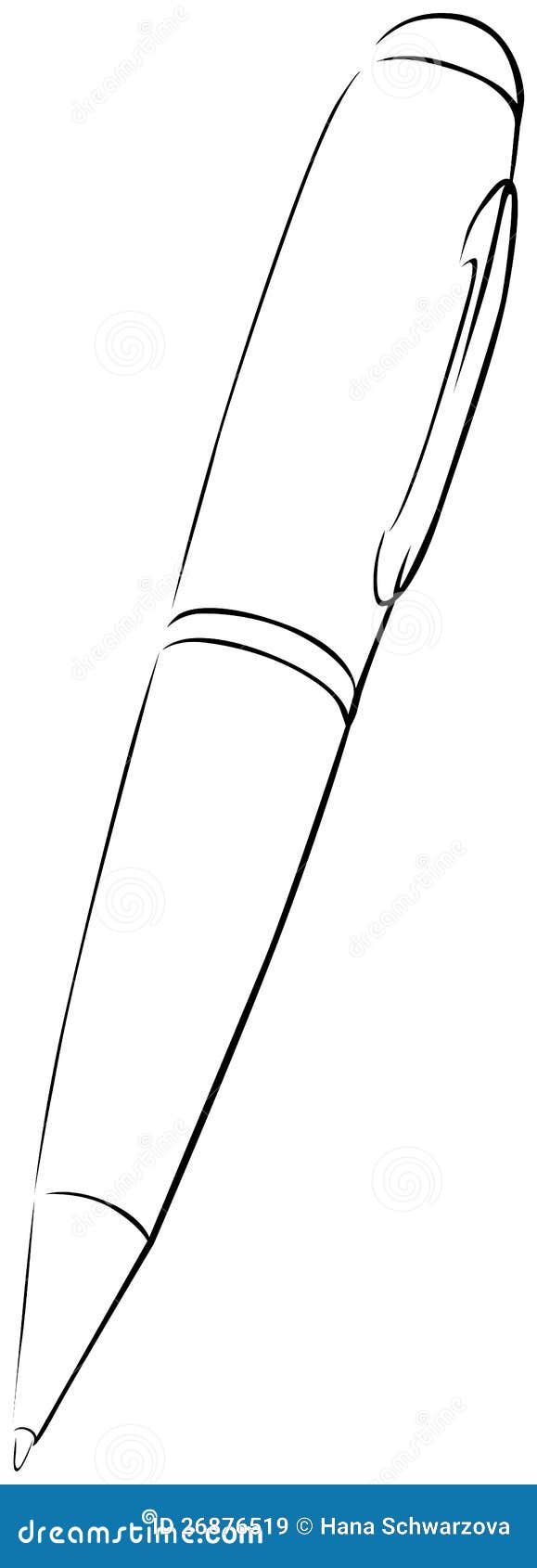Pen Outline Clip Art