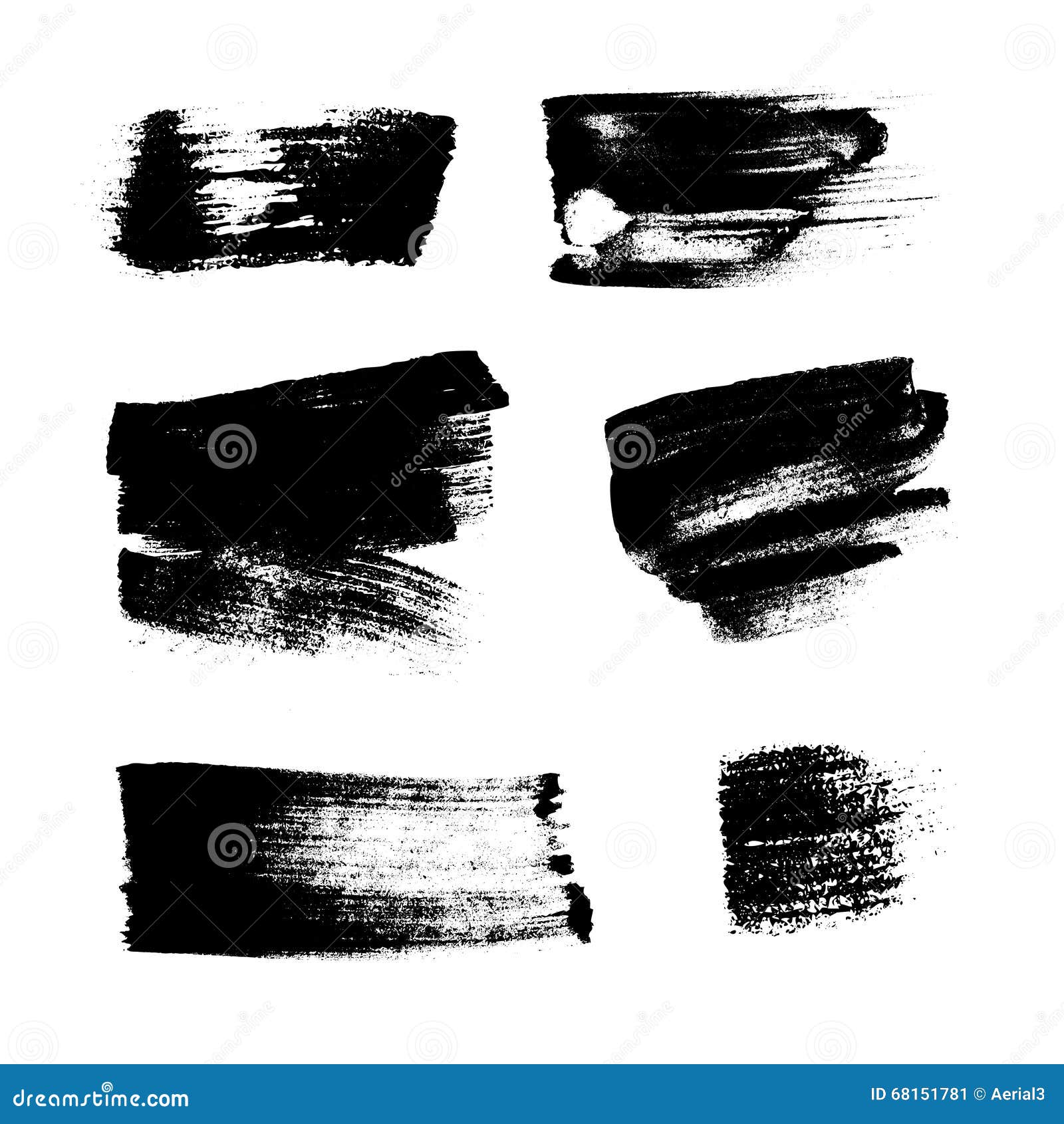 Black Paint Stains Overlay Vector  Texture Stock Vector  