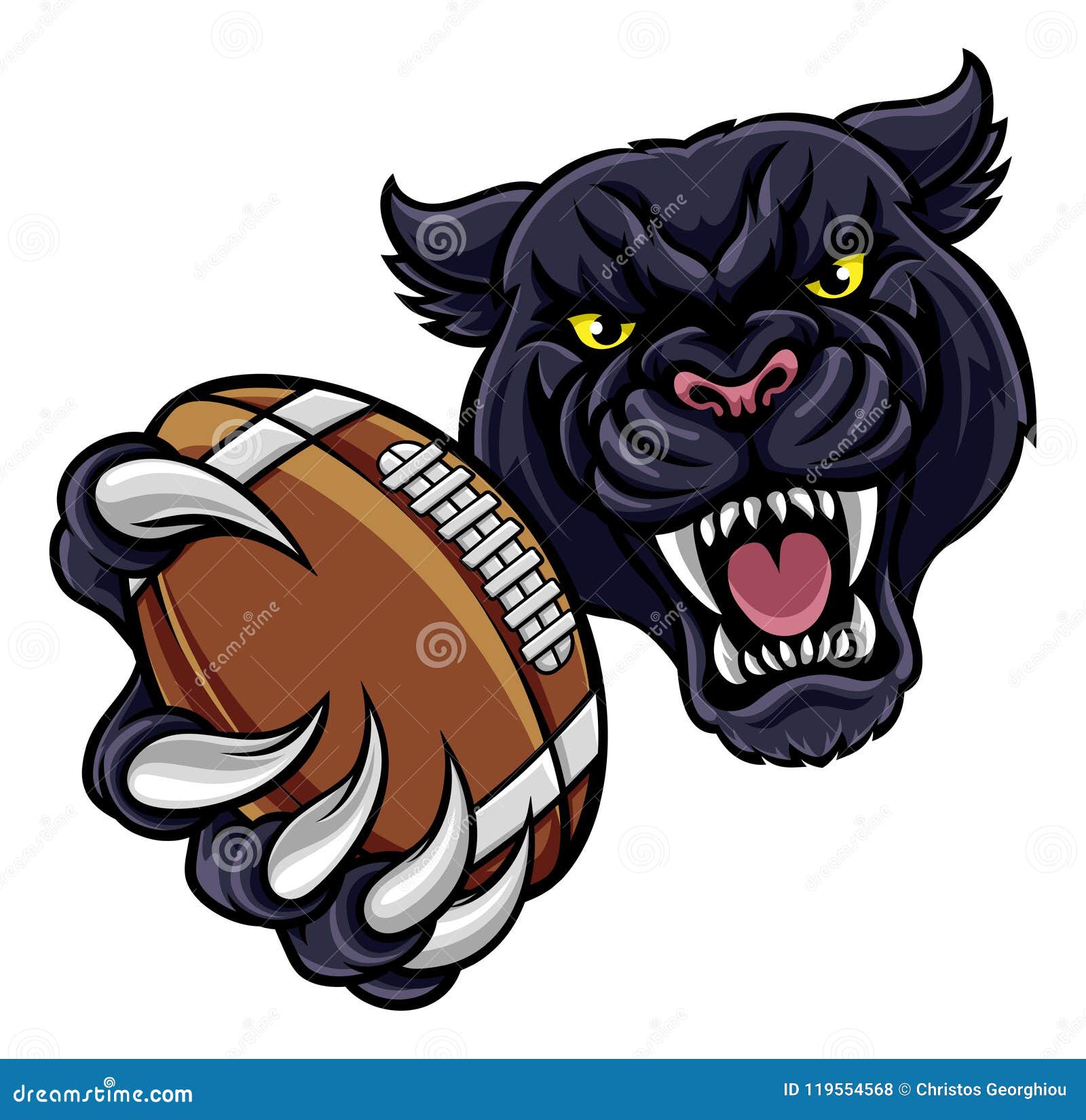 black panther american football mascot