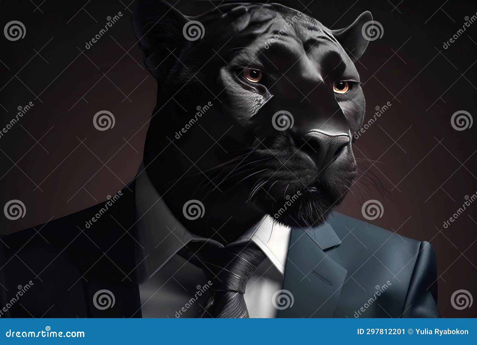 Black Panther Suit Artwork Head. Generate Ai Stock Image - Image of ...