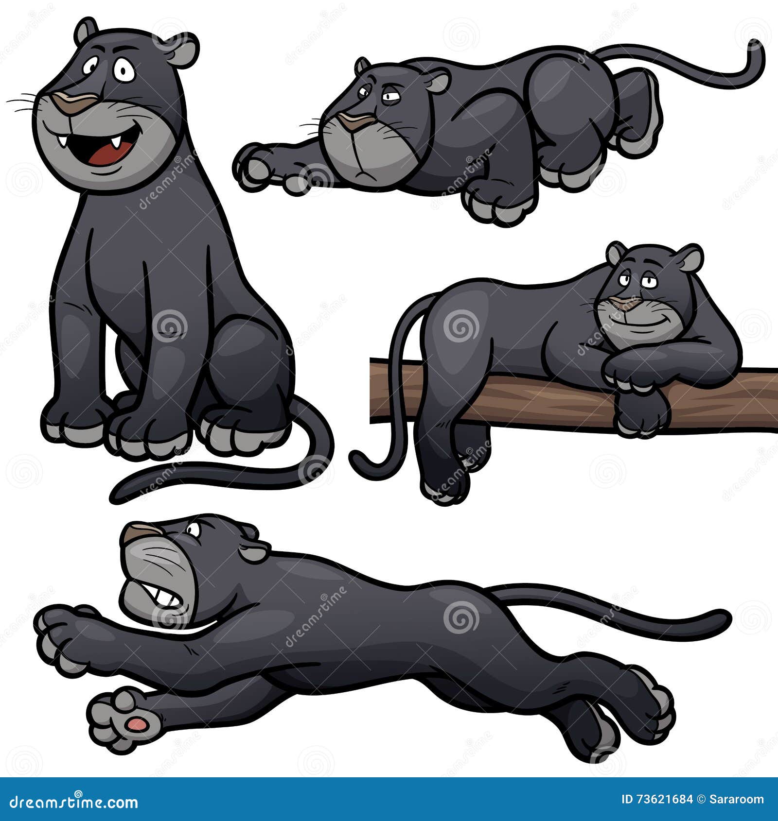 Cartoon Black Panther Stock Illustrations – 3,217 Cartoon Black Panther  Stock Illustrations, Vectors & Clipart - Dreamstime