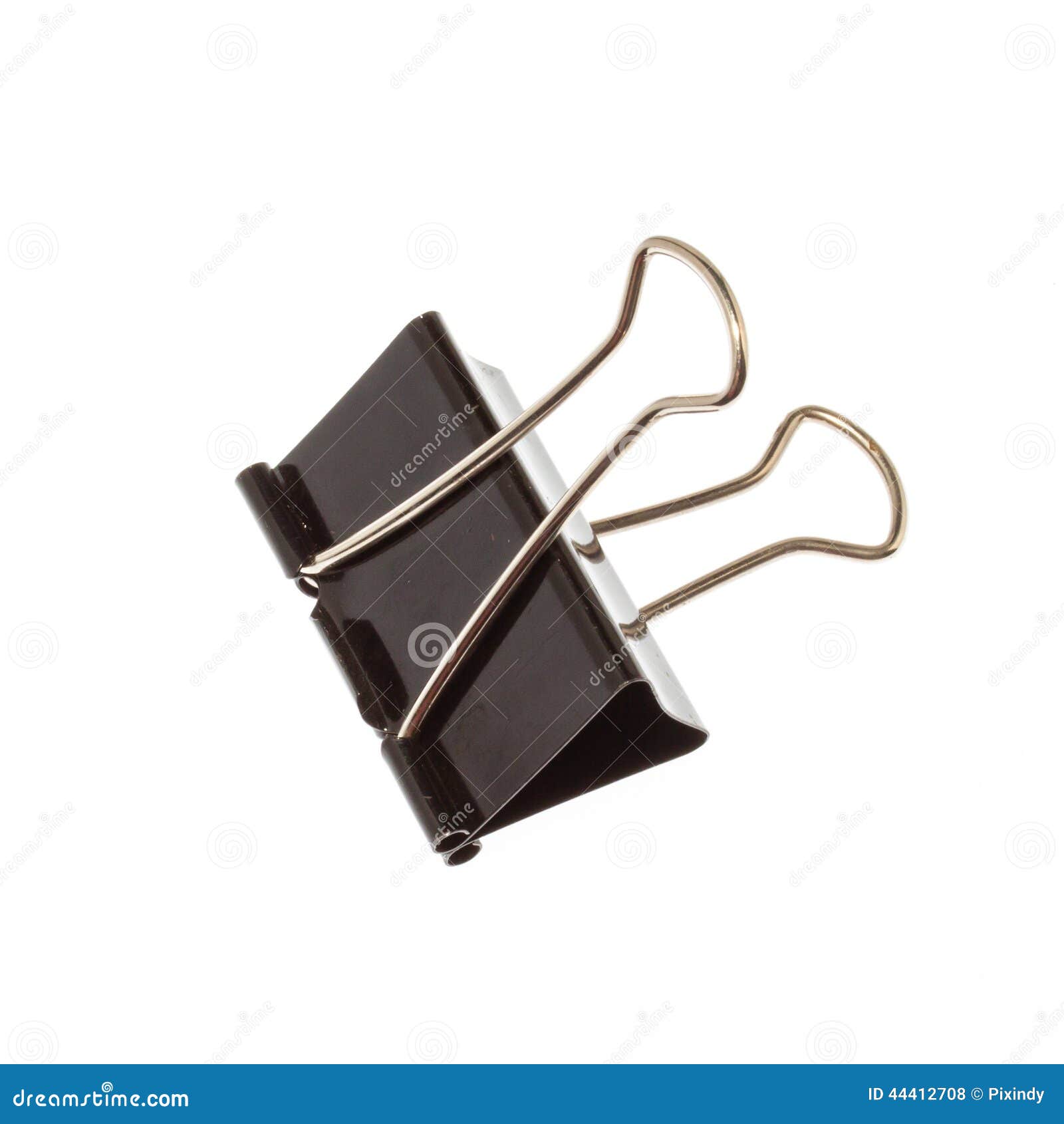 Black Paper Clip Isolated on White Stock Photo Image of clip, closeup
