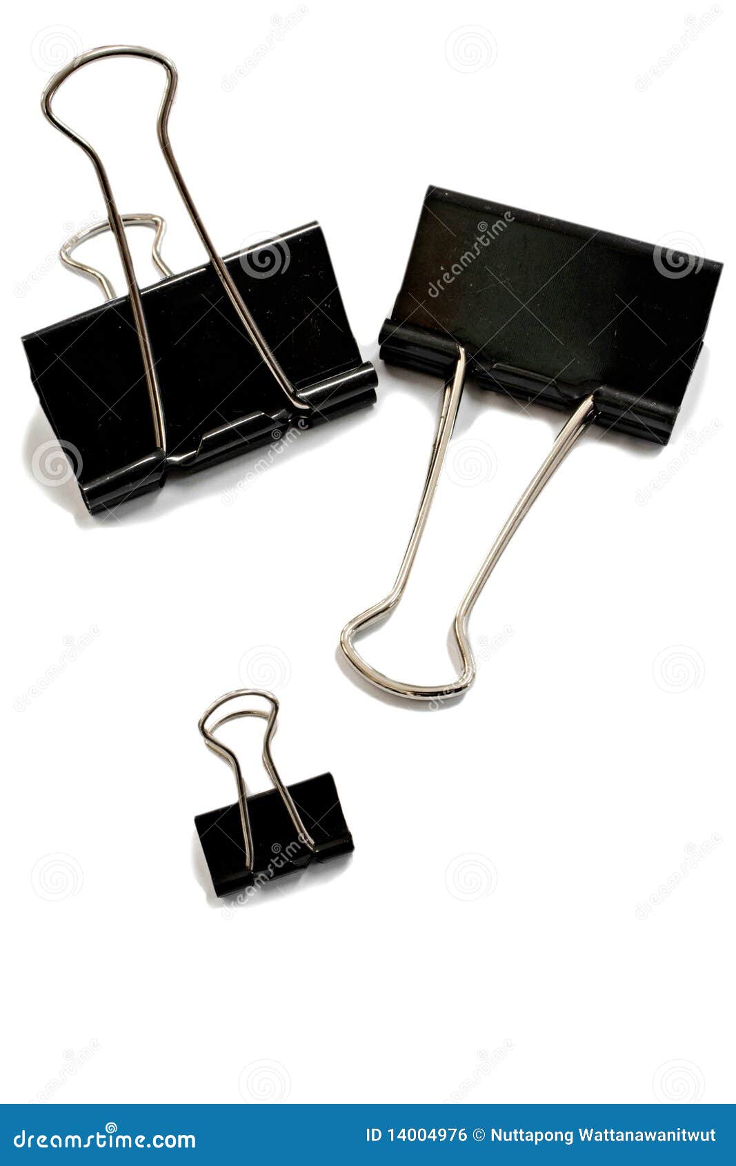 Black Paper clips stock photo. Image of filing, collection 14004976