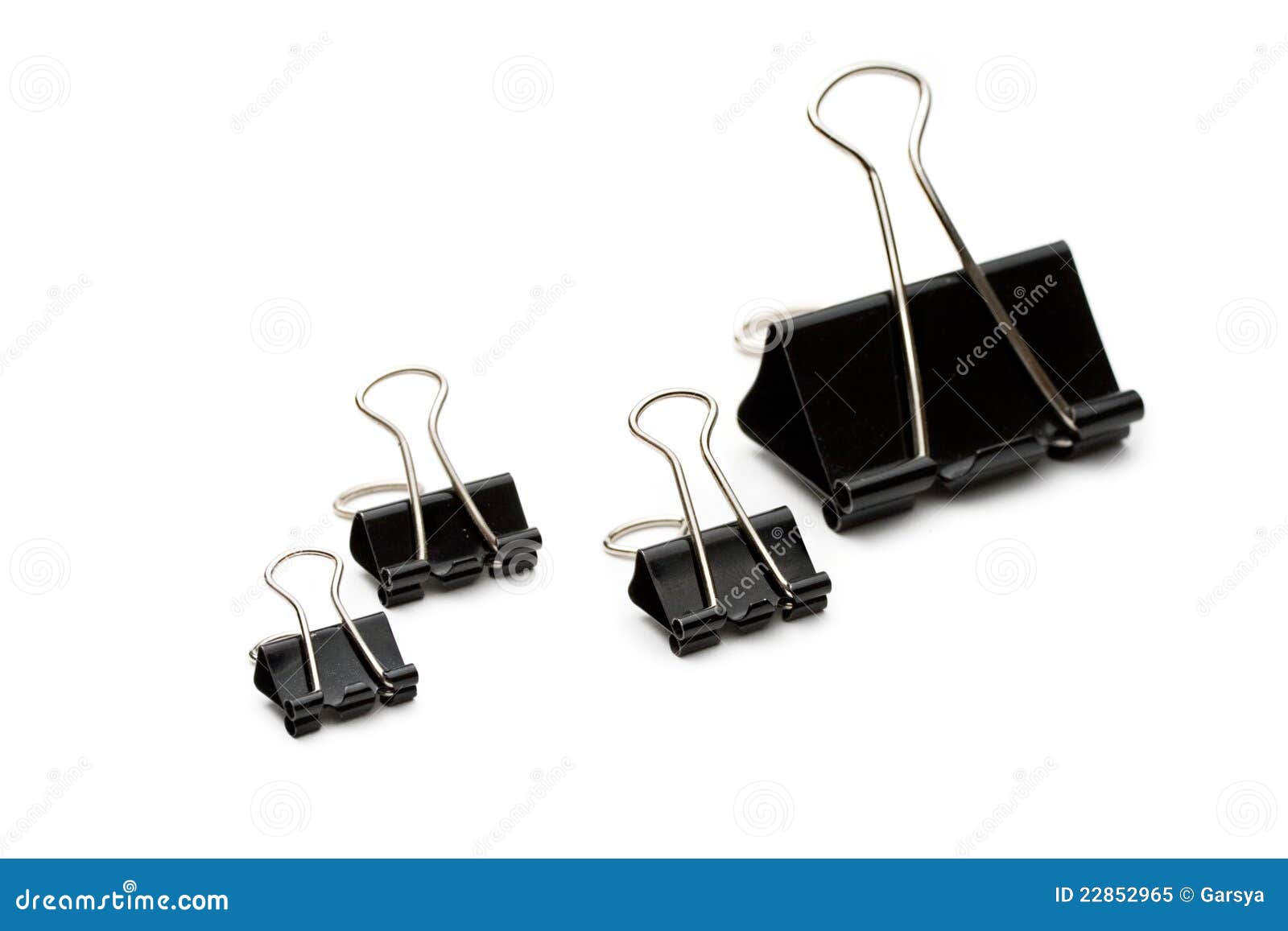 Black paper clips stock image. Image of attach, black 22852965