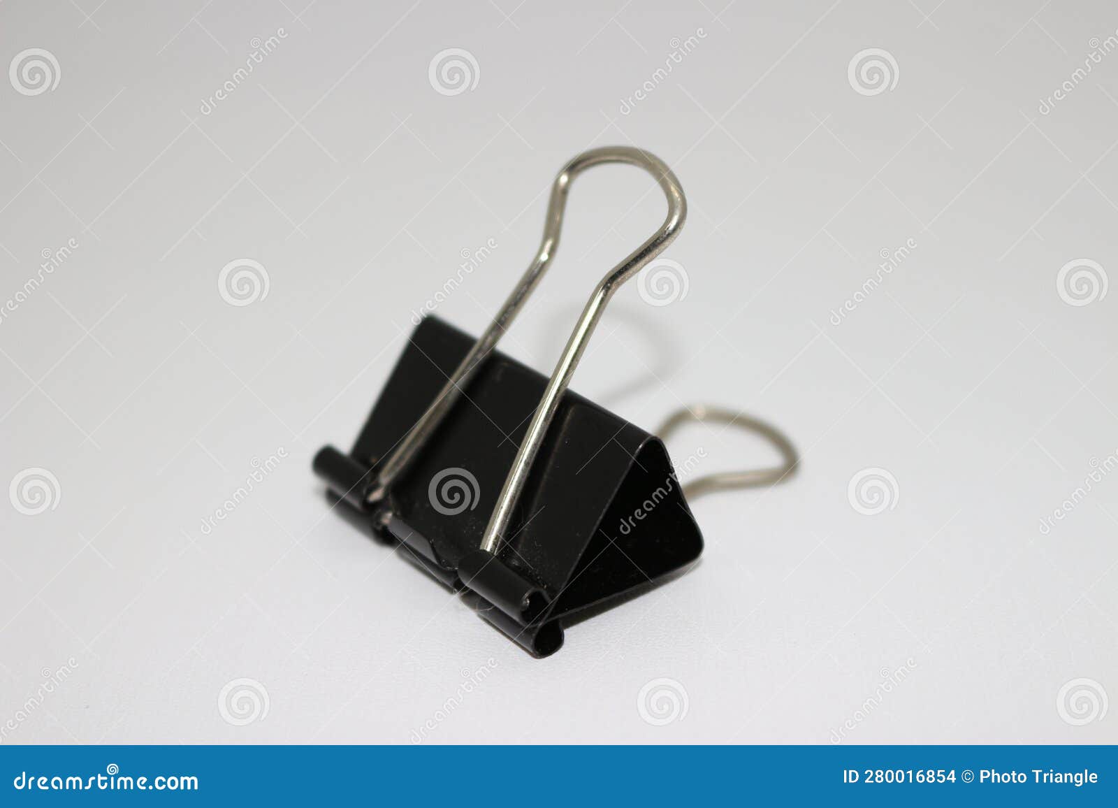 Black Paper Clips stock photo. Image of metal, work 280016854