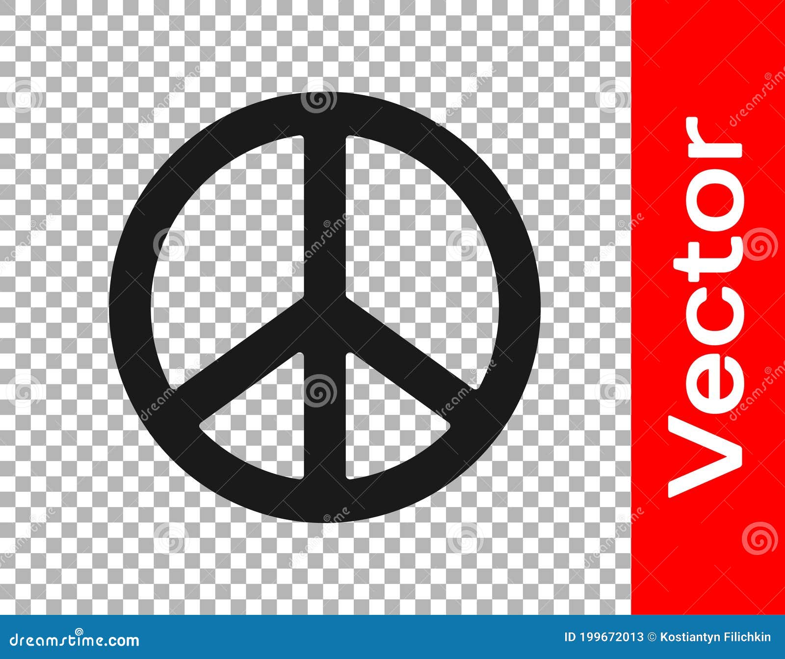 Black Peace Icon Isolated on Transparent Background. Hippie Symbol of Peace  Stock Vector - Illustration of design, background: 199672013