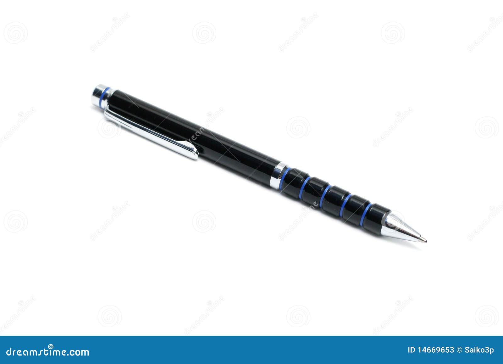 Black pen stock image. Image of fashioned, instrument 14669653