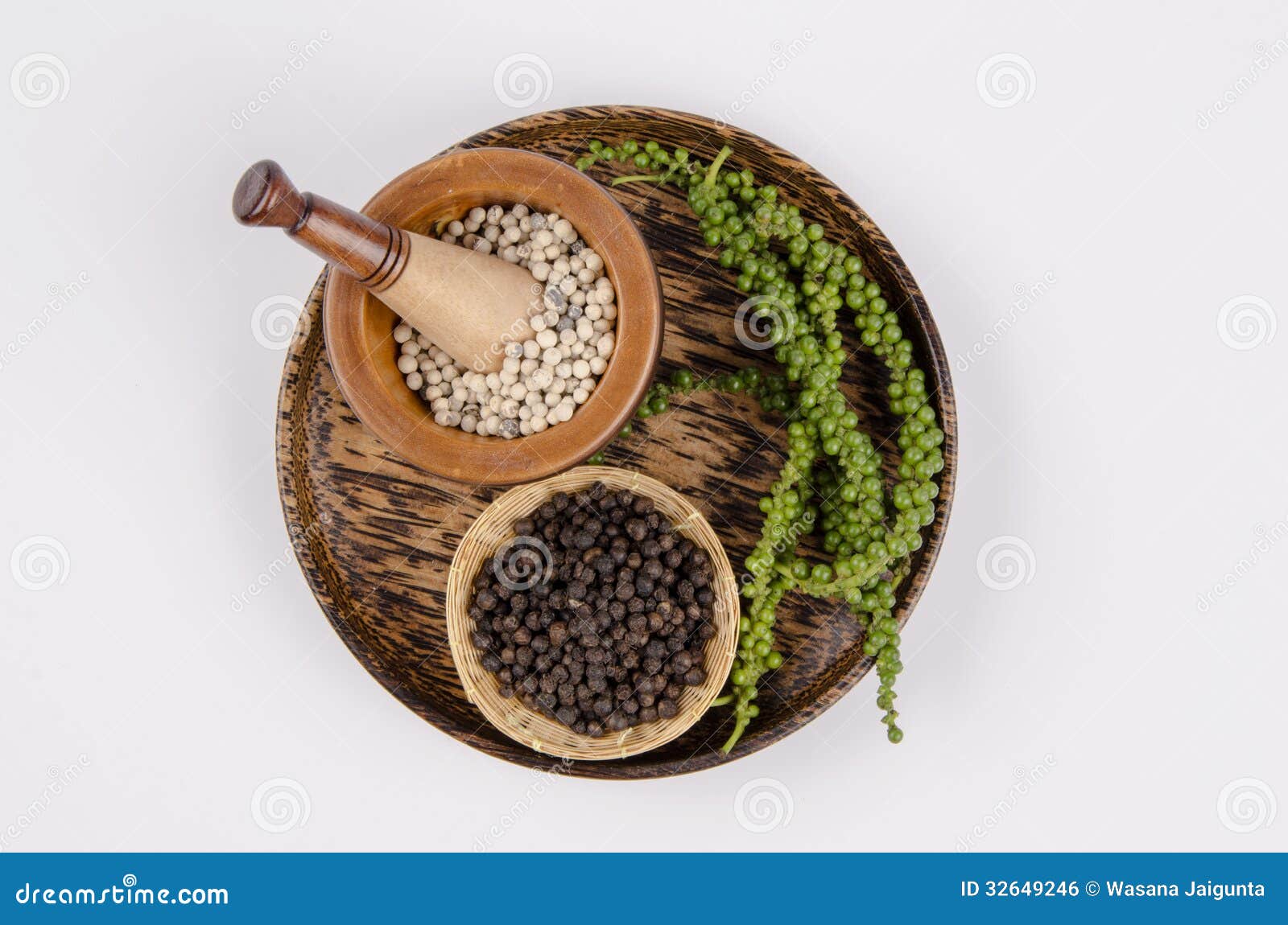 Black Peper, White Peper (Piper Nigrum Linn) Both. Pepper Comes from