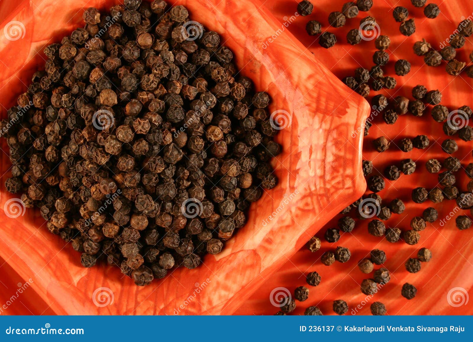 Black pepper stock image. Image of pepper, redbowl, health 236137