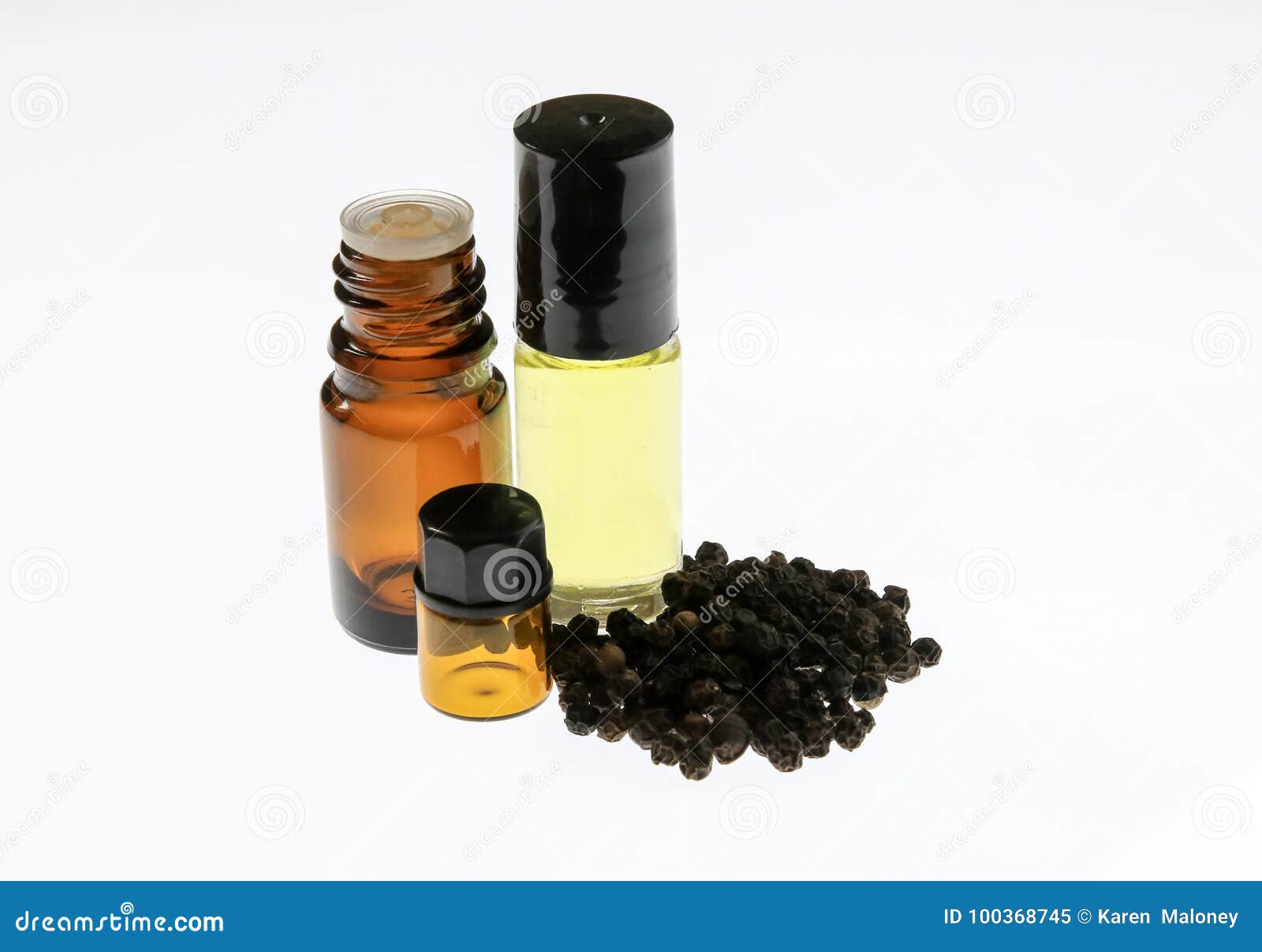 Black Pepper Essential Oil stock image. Image of pepper 100368745