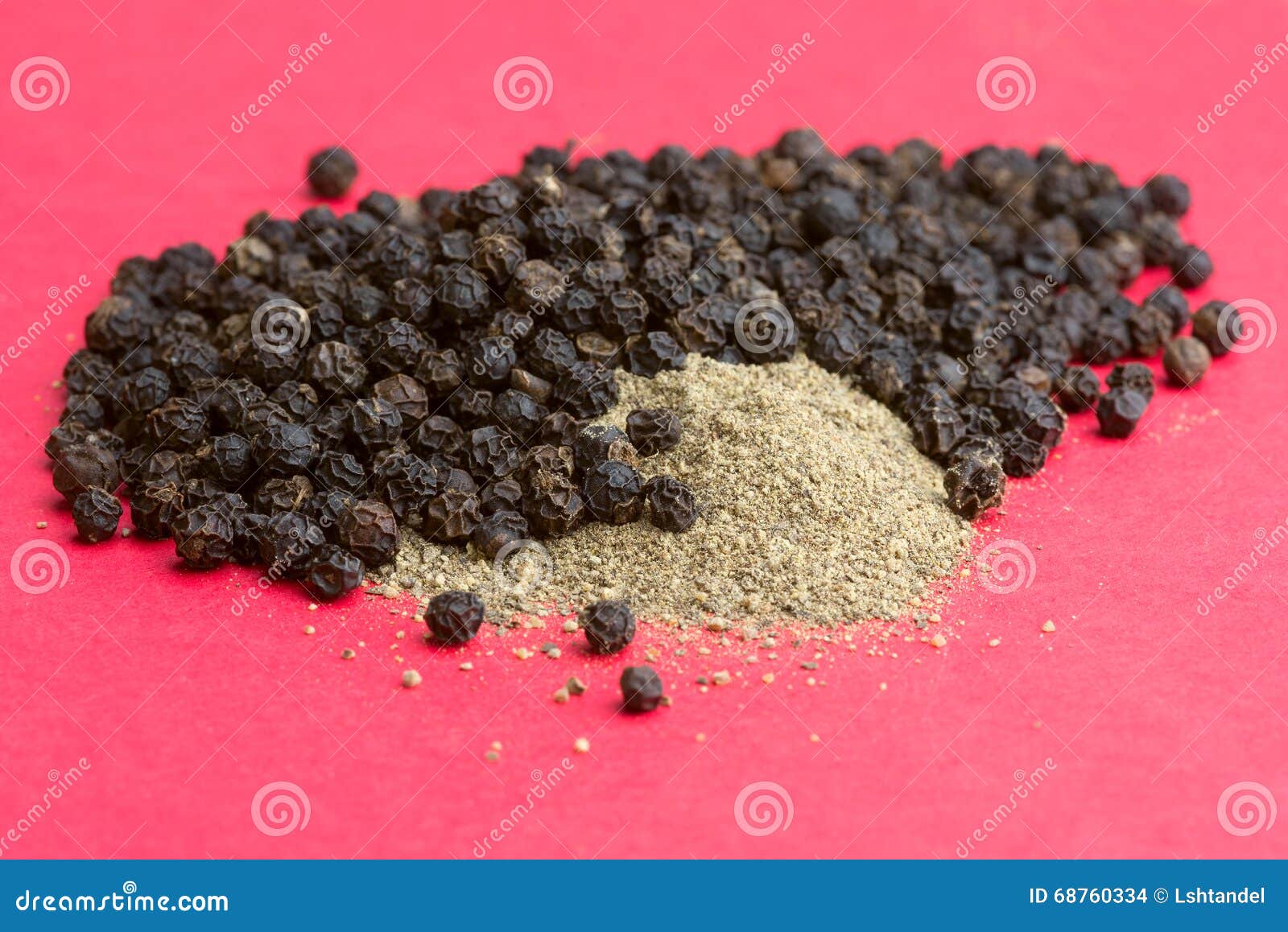 Black Pepper Fruit and Ground Stock Photo Image of condiment, spice