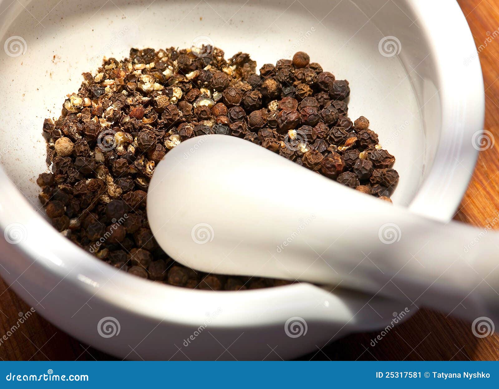 Black pepper grain stock image. Image of mortar, preparing 25317581