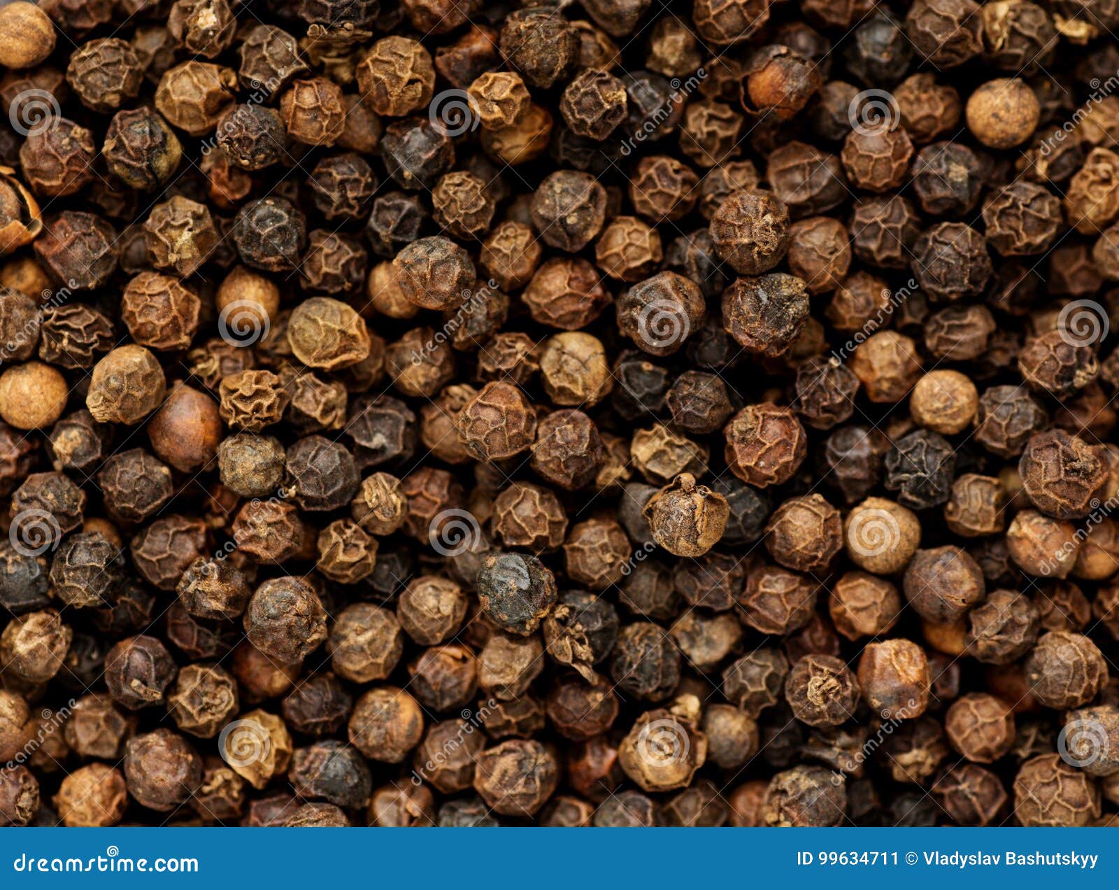 Black Pepper Grains As Background Close Up Stock Image Image of