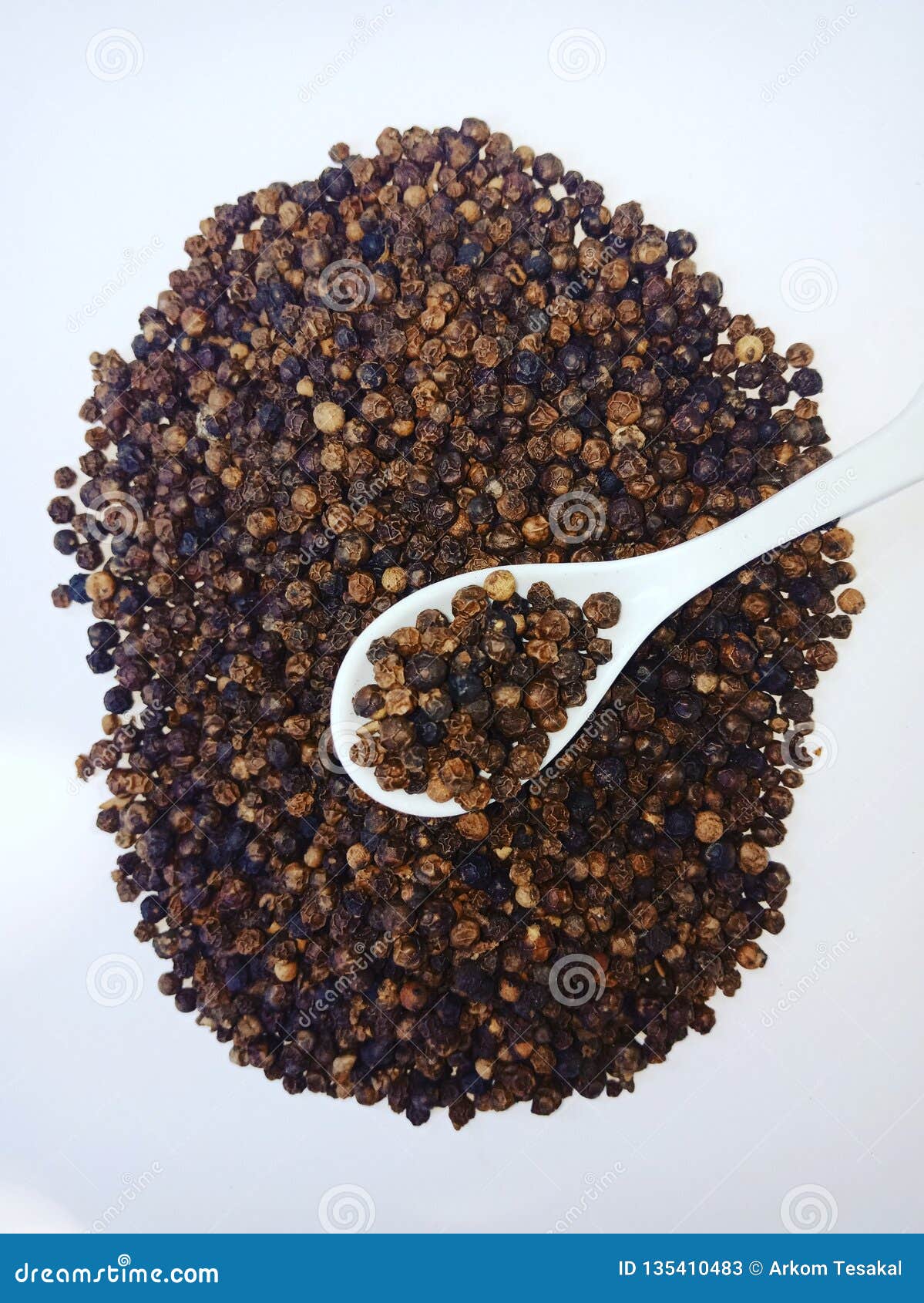 Black pepper stock image. Image of chilipepper, black 135410483
