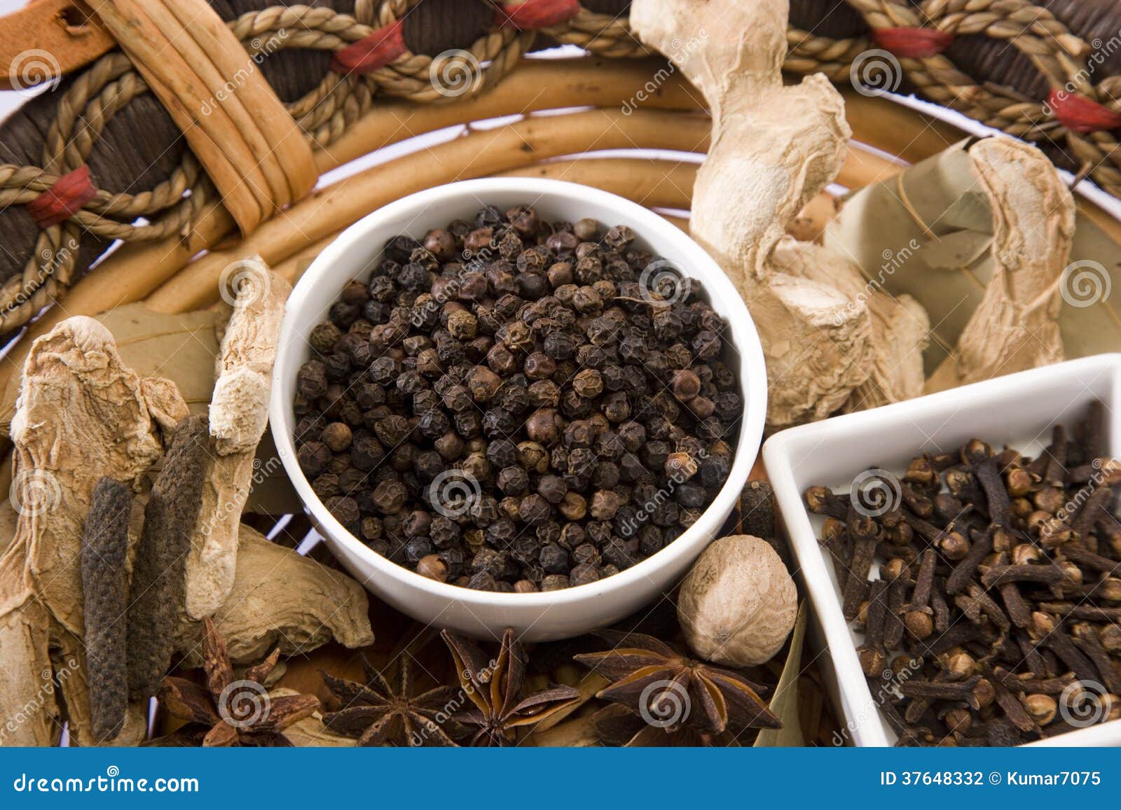Black Pepper, Indian Spices Stock Photo Image of food, bowl 37648332