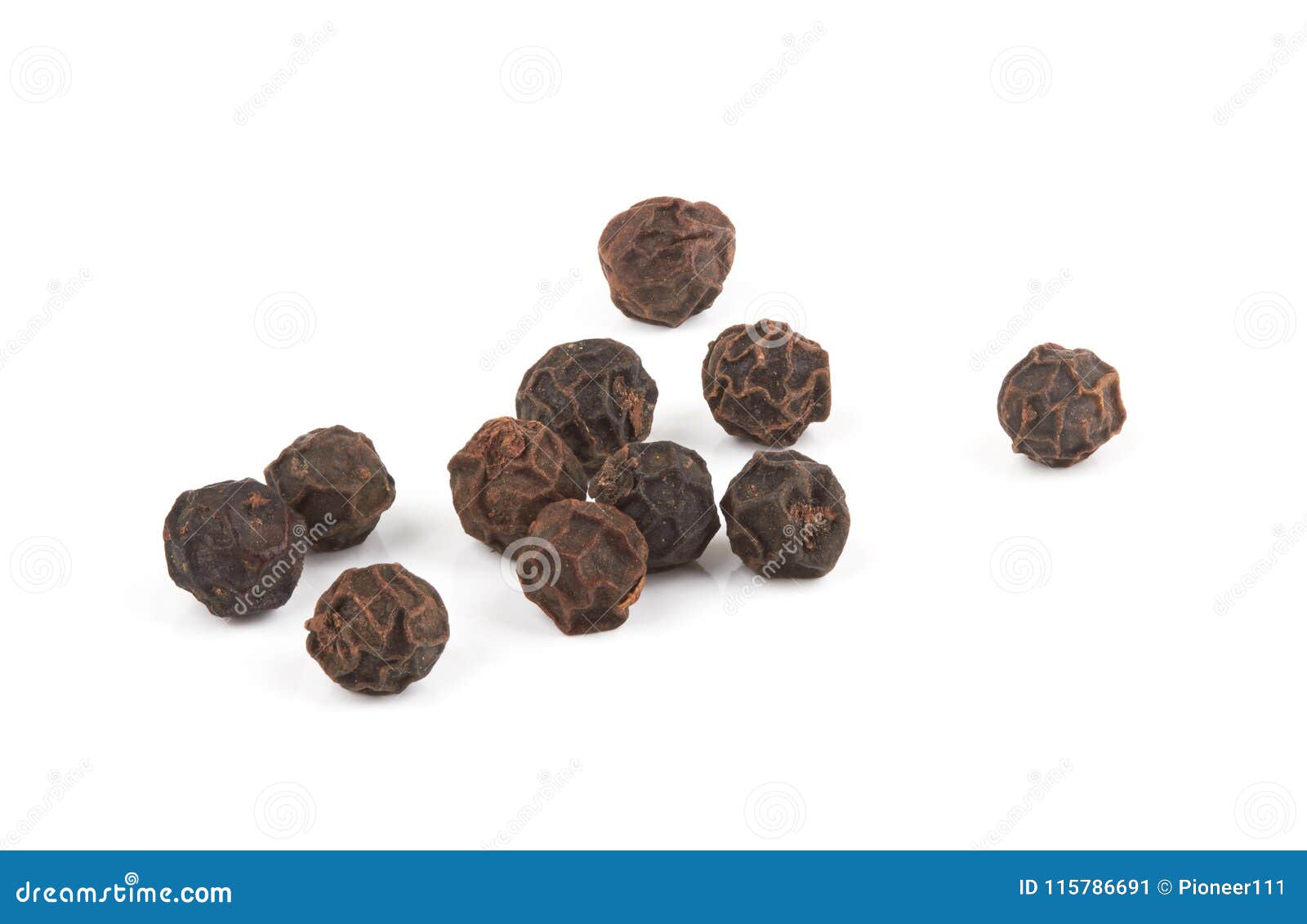 Black pepper on white stock image. Image of condiment - 115786691