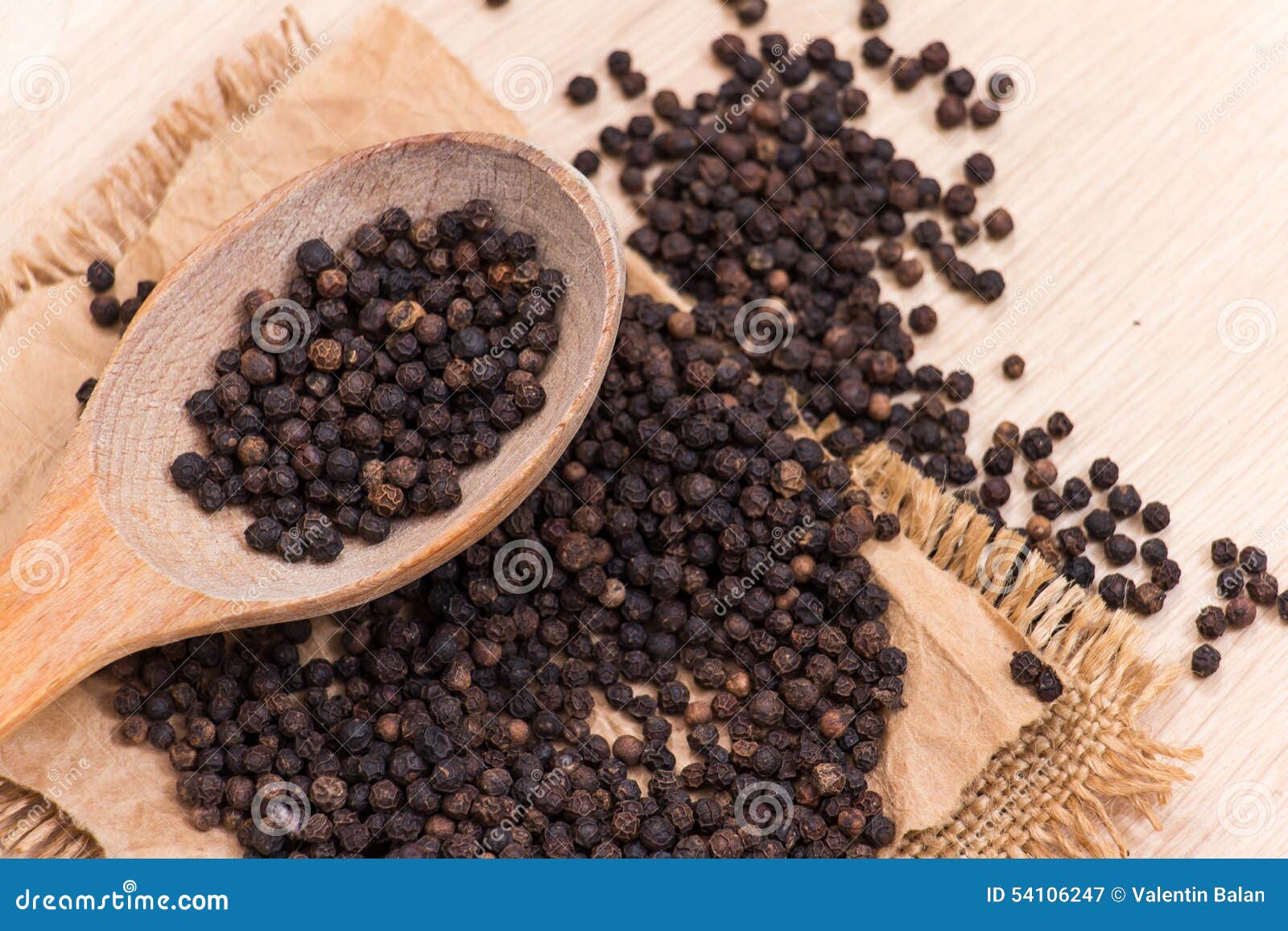 Black peppercorns stock image. Image of flavor, detail 54106247