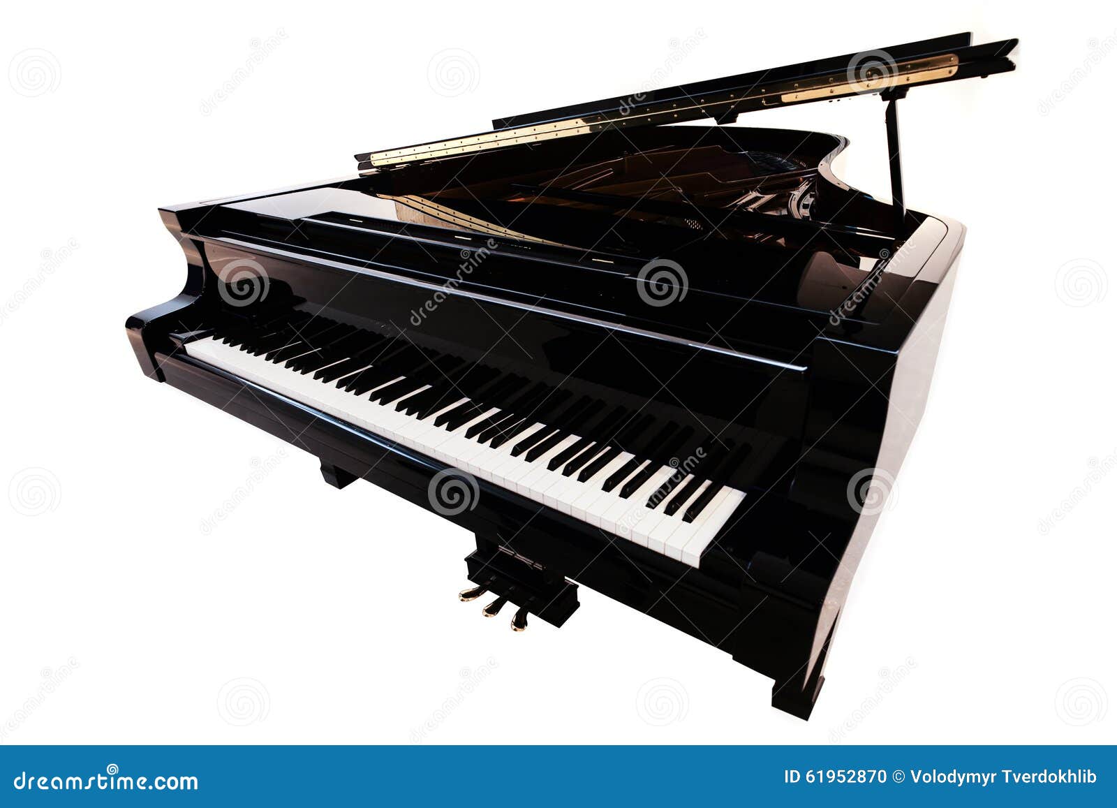 Black piano closeup stock photo. Image of instrumental - 61952870