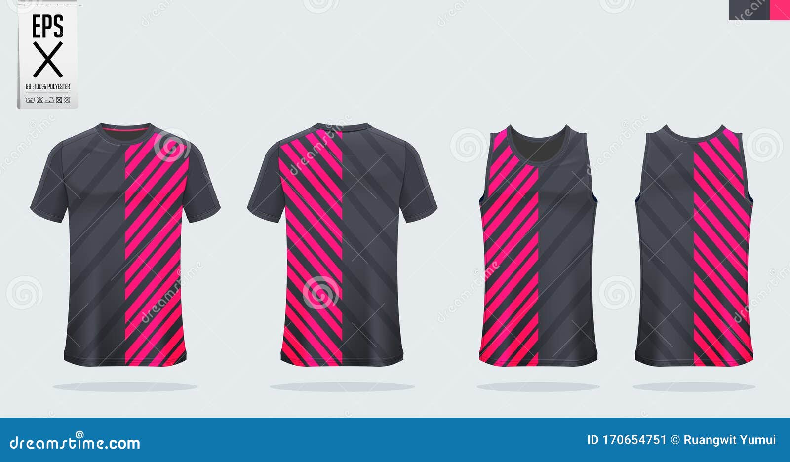 black and pink jersey