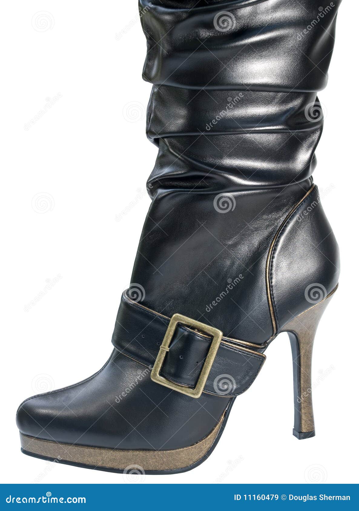 Black pirate boot close up stock image. Image of boots - 11160479