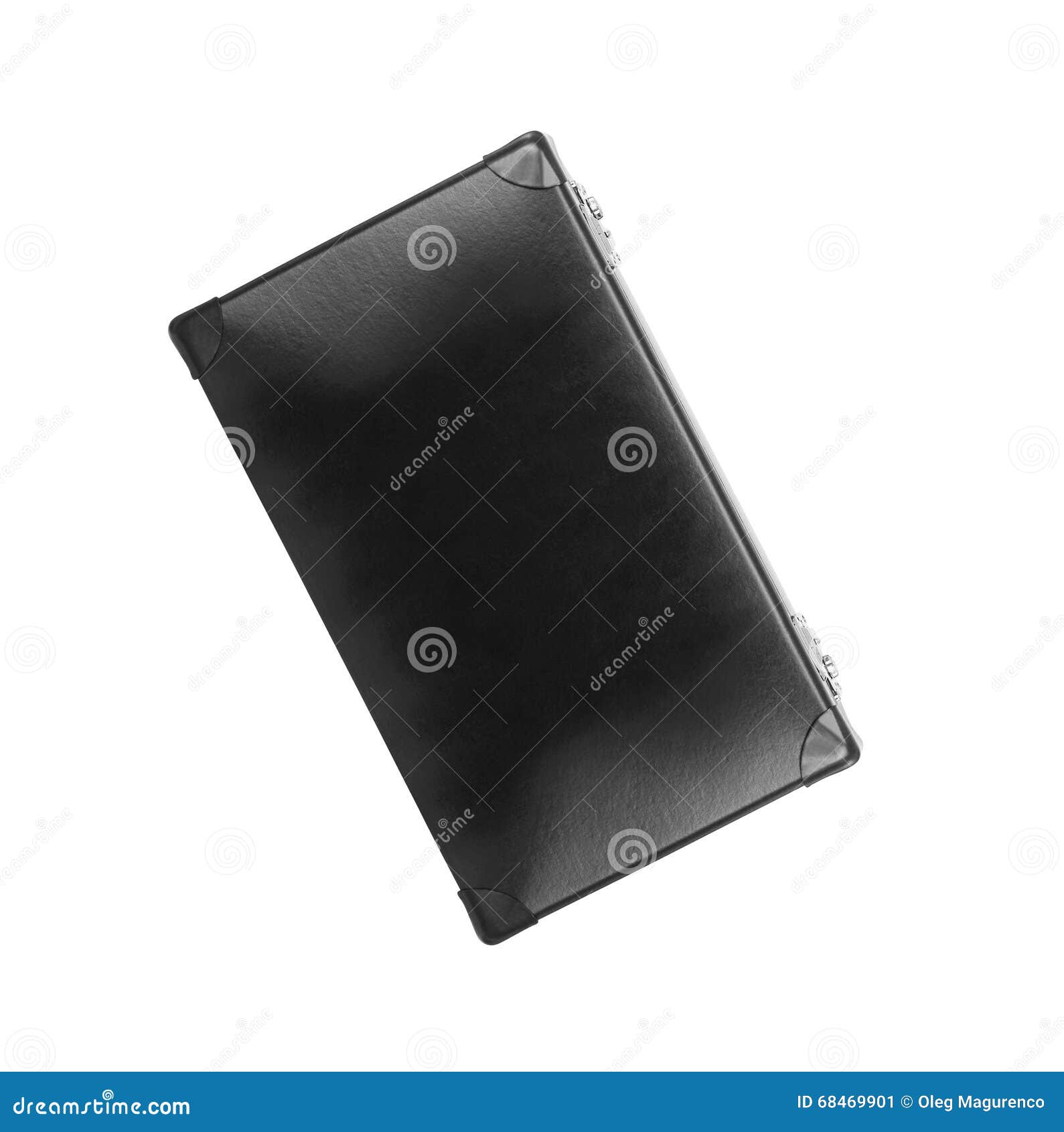 Black plastic case stock image. Image of isolated, closed 68469901