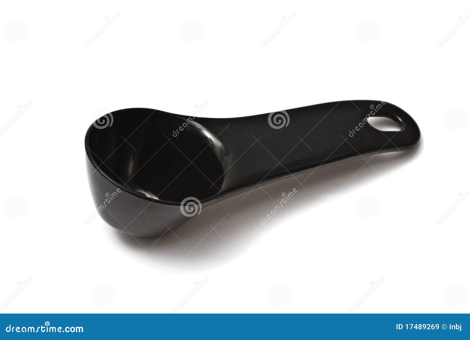 Black plastic coffee scoop stock image. Image of isolated 17489269