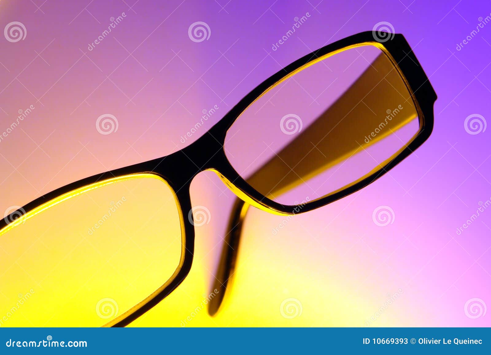 Black Plastic Contemporary Reading Glasses Stock Image Image of