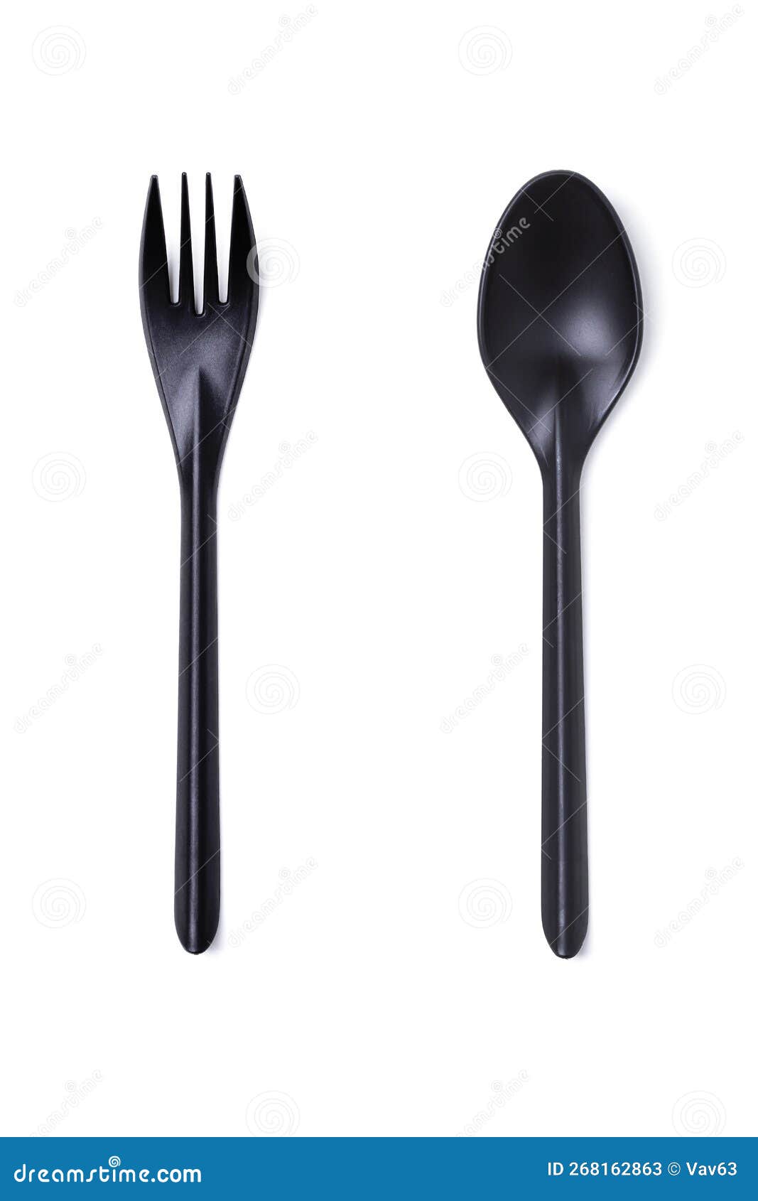 Disposable fork and spoon stock image. Image of recycle 268162863