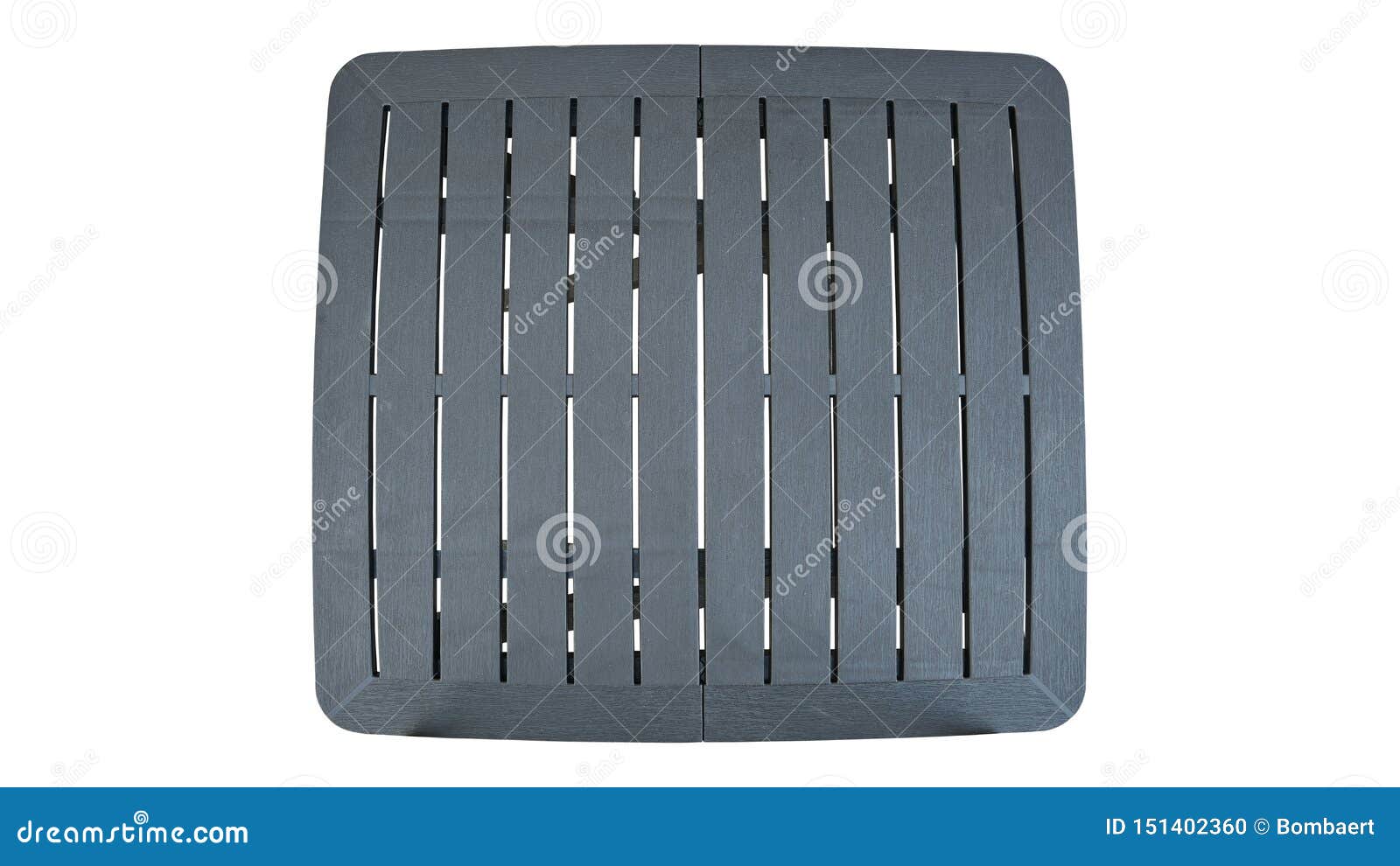 Black Plastic Garden Table View from Above Stock Photo Image of view