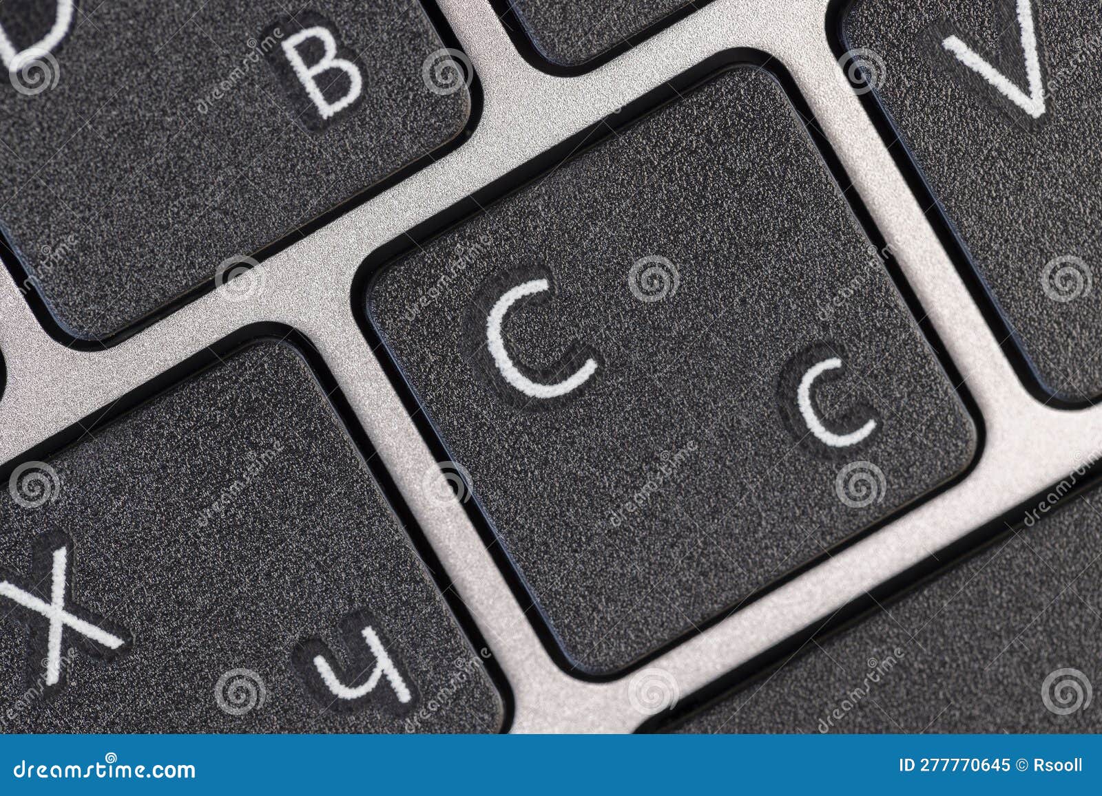 Black Plastic Keyboard from Computer, Close Up Stock Image Image of