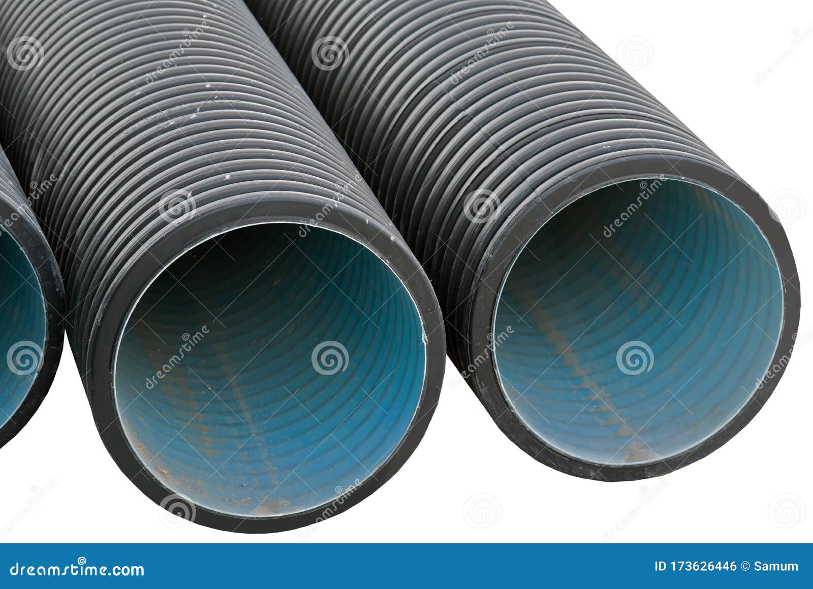 Black Plastic Pipes for Water Supply Stock Photo Image of plumbing