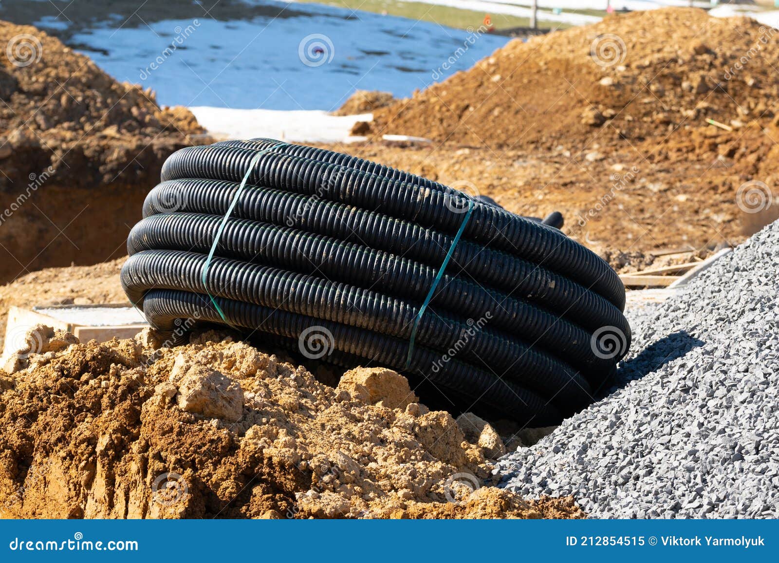 Black Plastic Pipes for Water Supply and Sewerage Prepared for