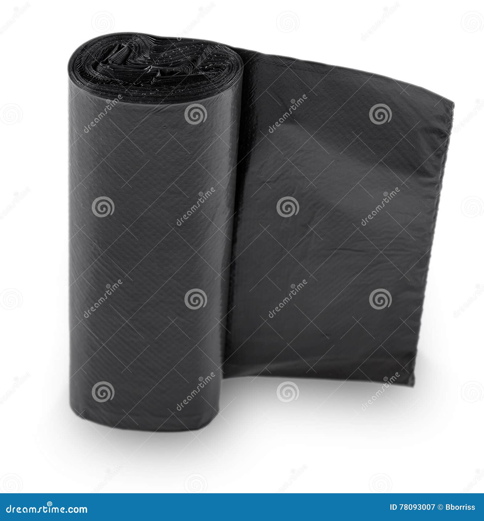 Black Plastic Polyethylene Trash Bag Stock Image Image of cleaner, household 78093007
