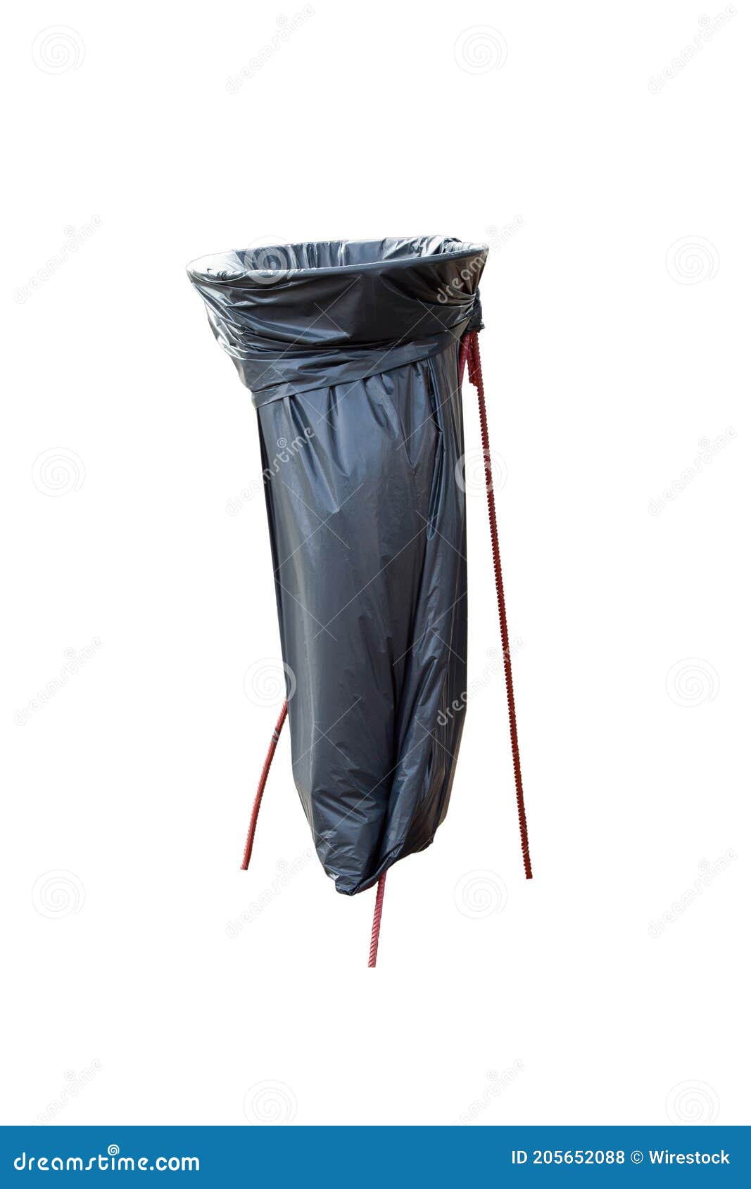 Black Plastic Trash Bag on a Stand Stock Photo Image of environmental