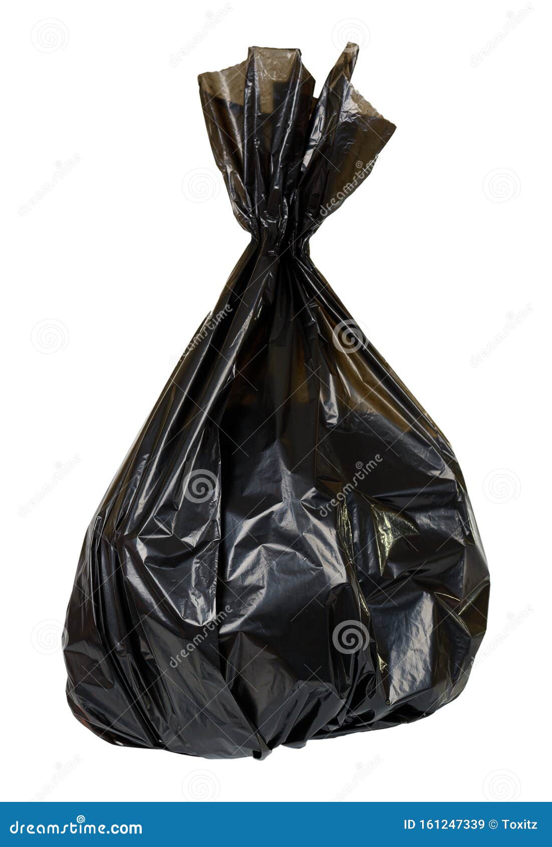 Black Plastic Trash Bag, Tied Junk Pack, Garbage Package Stock Image Image of waste, recycled