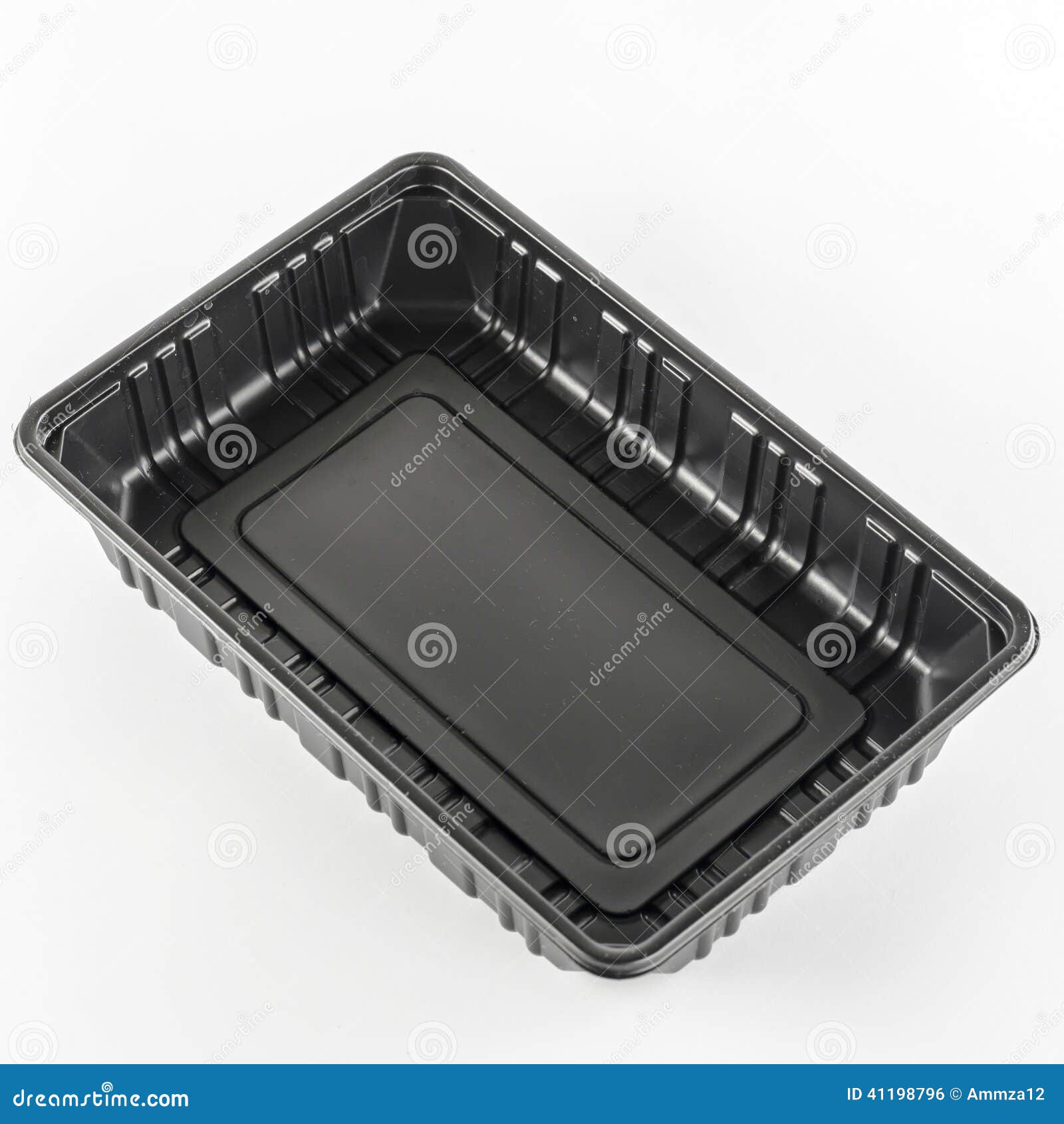Black plastic tray stock photo. Image of closeup, protection 41198796