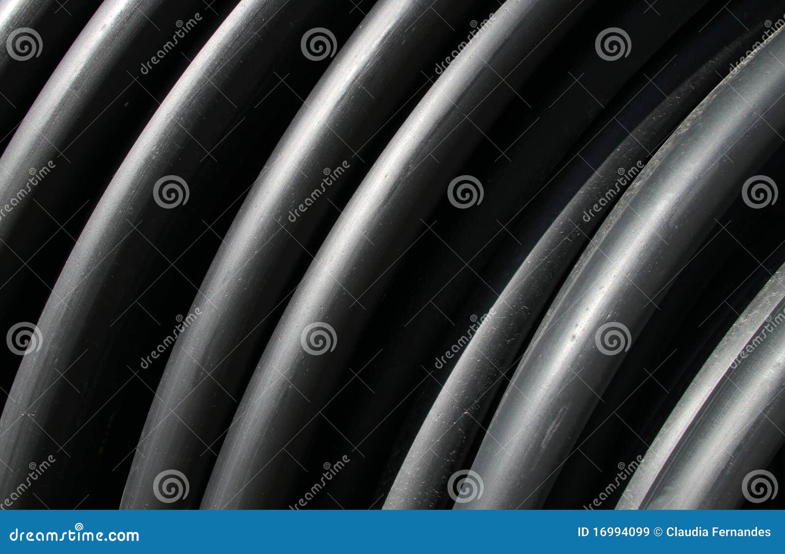 Black plastic tubes stock image. Image of drainage, sewer 16994099