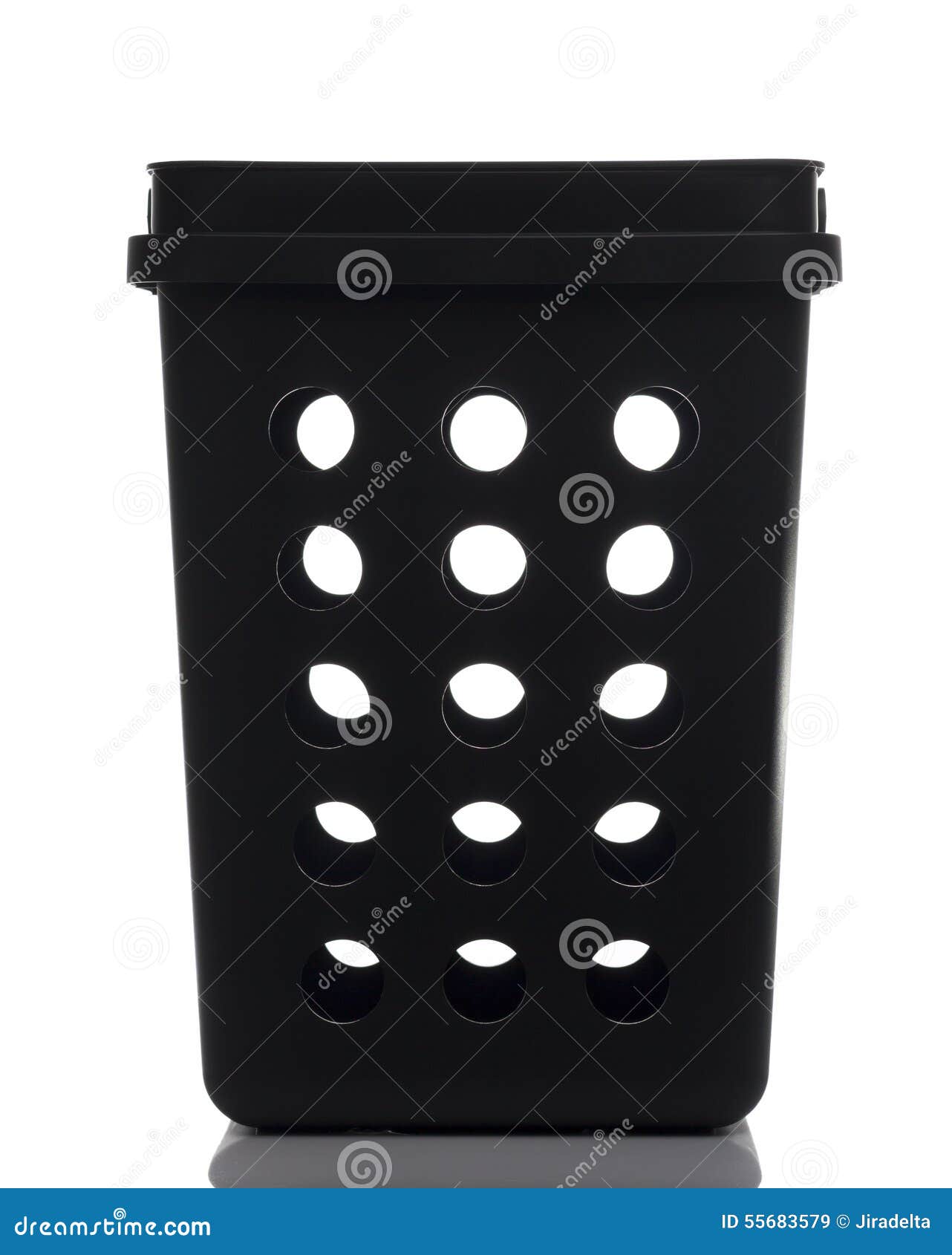 Black Plastic Waste Bin stock image. Image of white, plastic 55683579