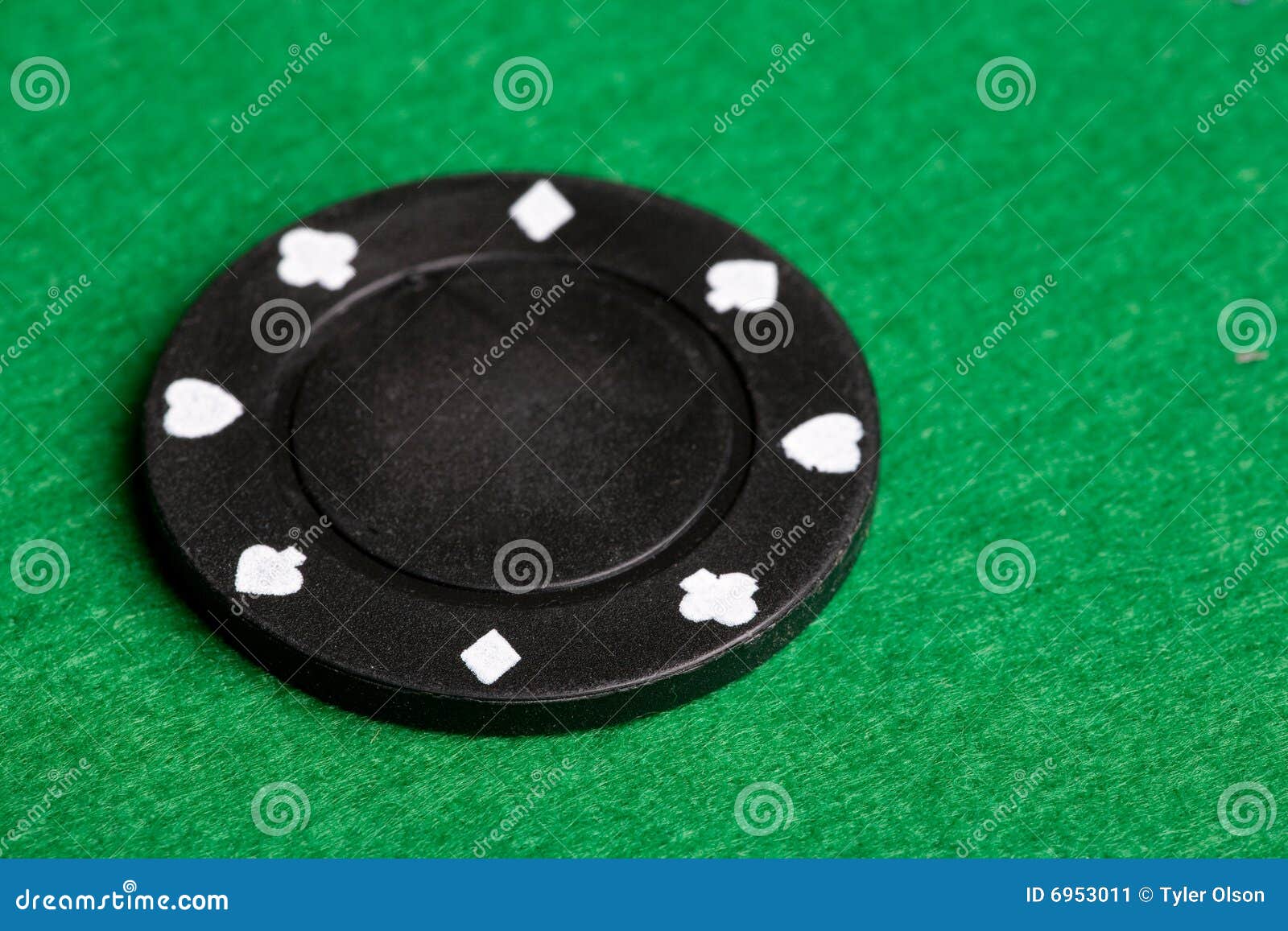 Black Poker Chip stock image. of money, casino, - 6953011