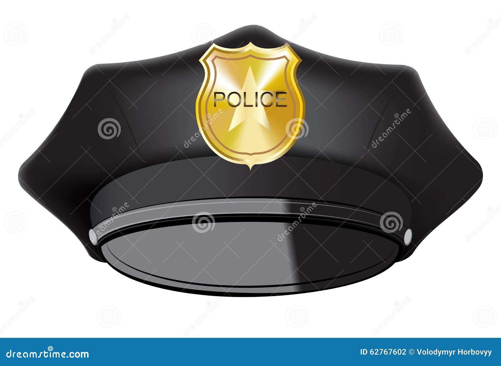 police hat clipart black and white