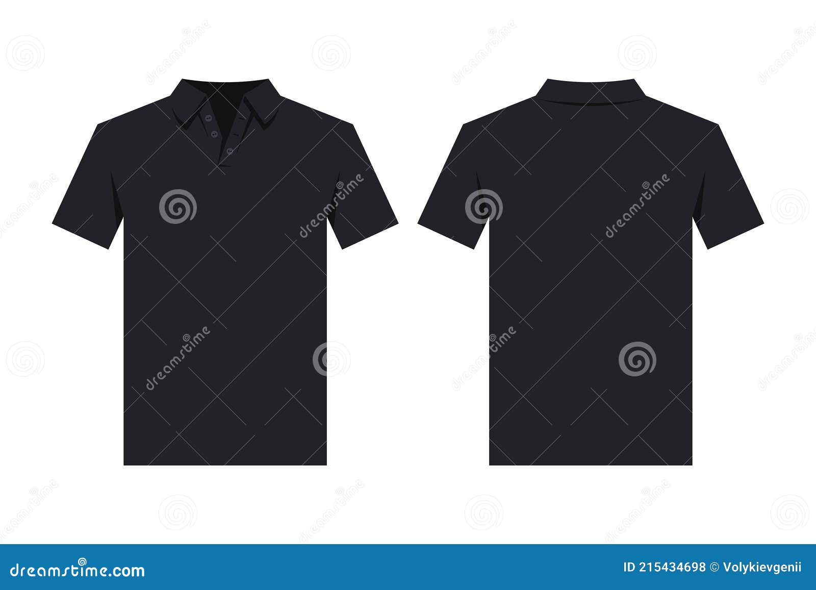 Black Polo Shirt Design Template Stock Vector - Illustration of apparel ...