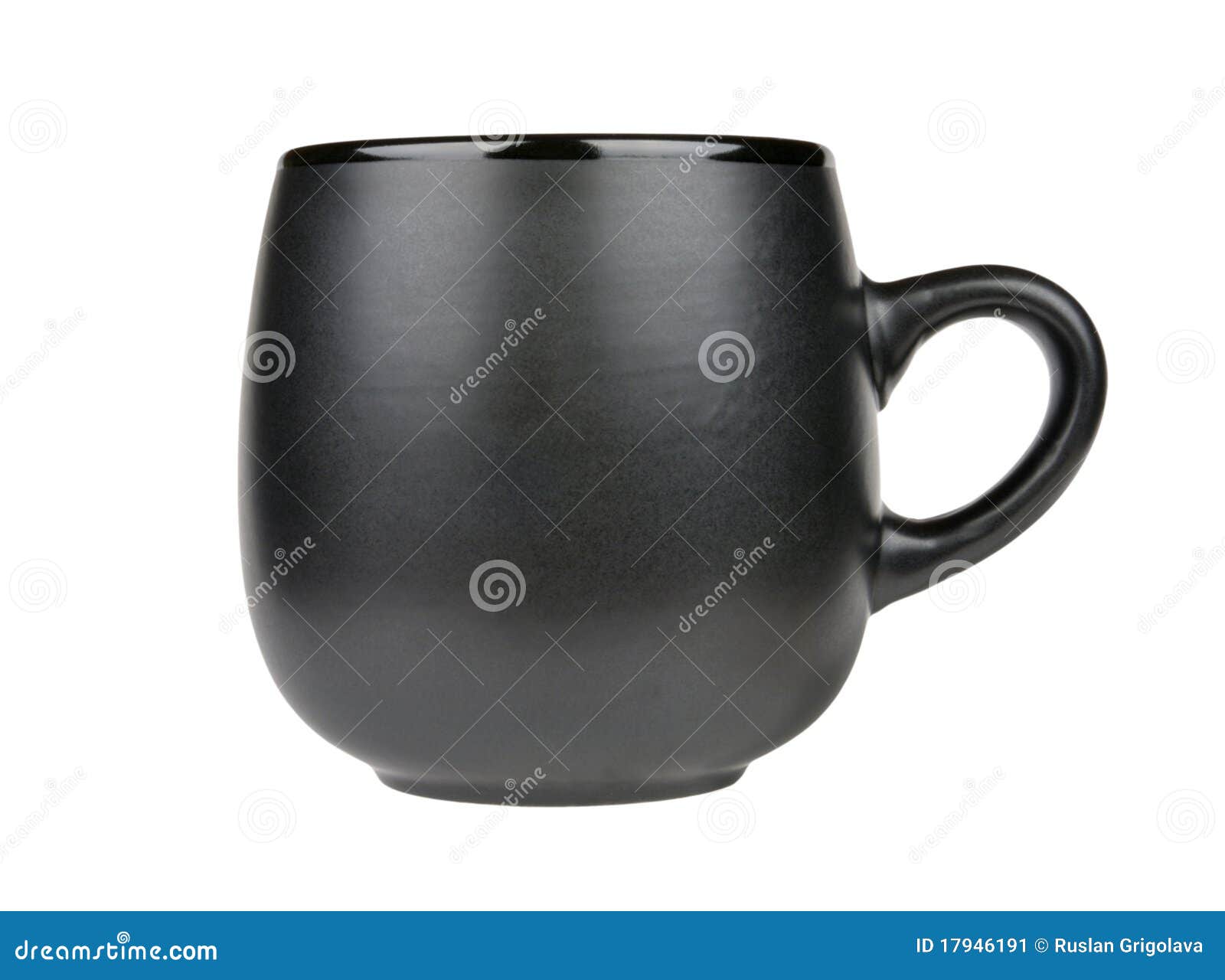 Black pottery mug stock image. Image of earthenware, pottery 17946191