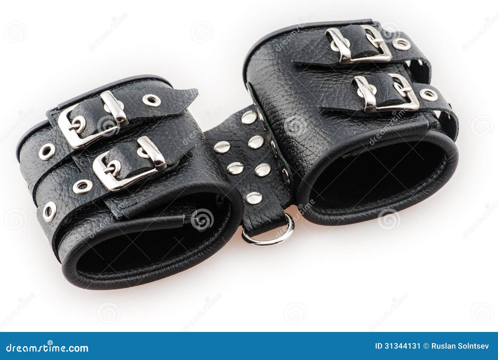 Black Professional Handcuffs Stock Image - Image of fetishes ...