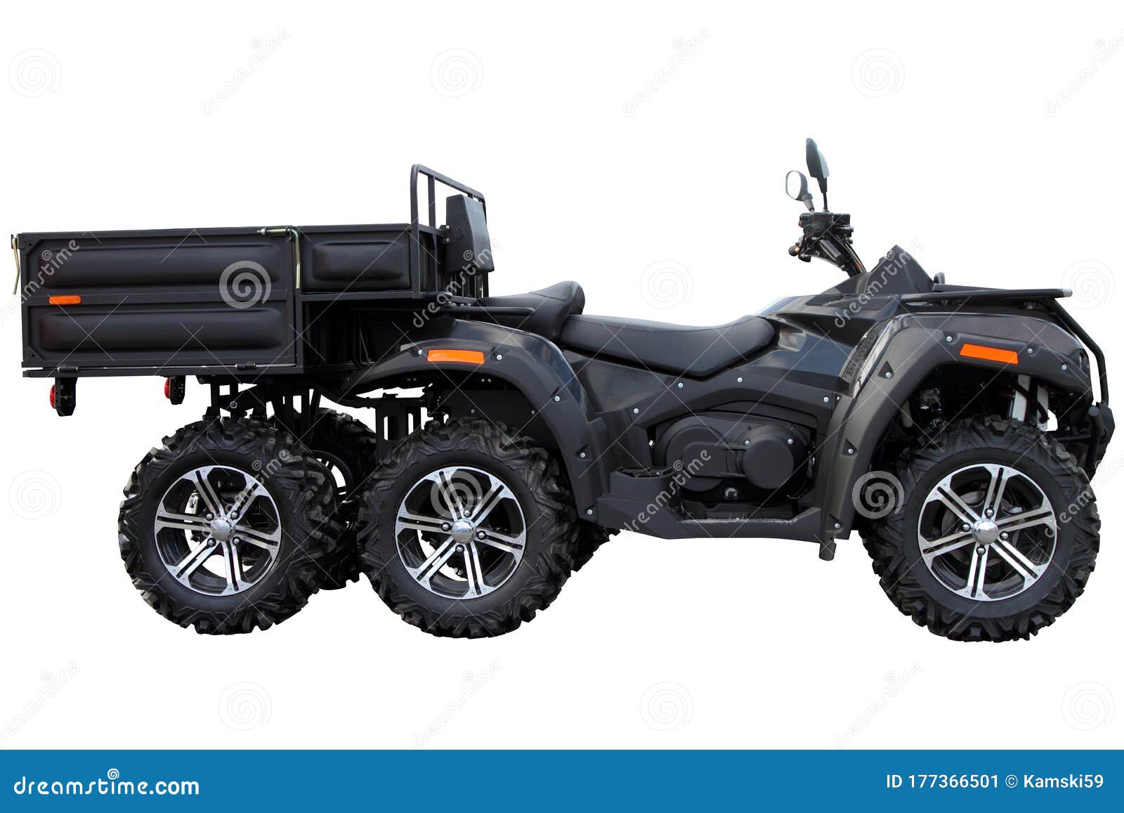 Black Quad bike stock image. Image of isolated, machine 177366501