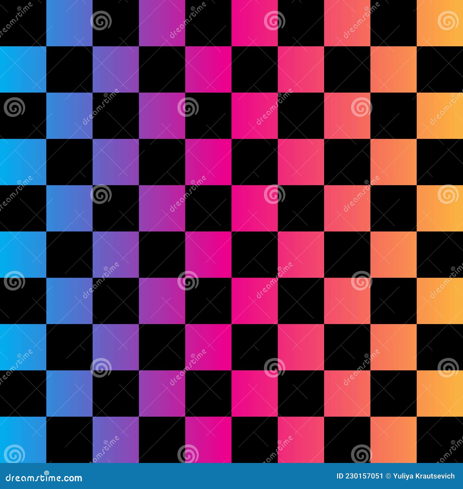 rainbow checkerboard