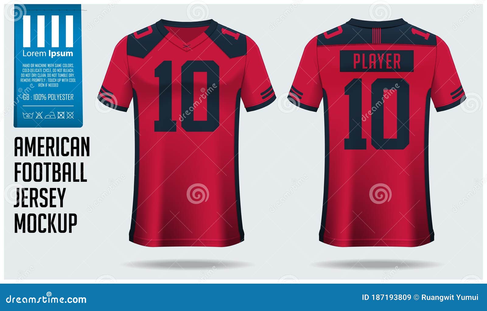 black red and blue jersey
