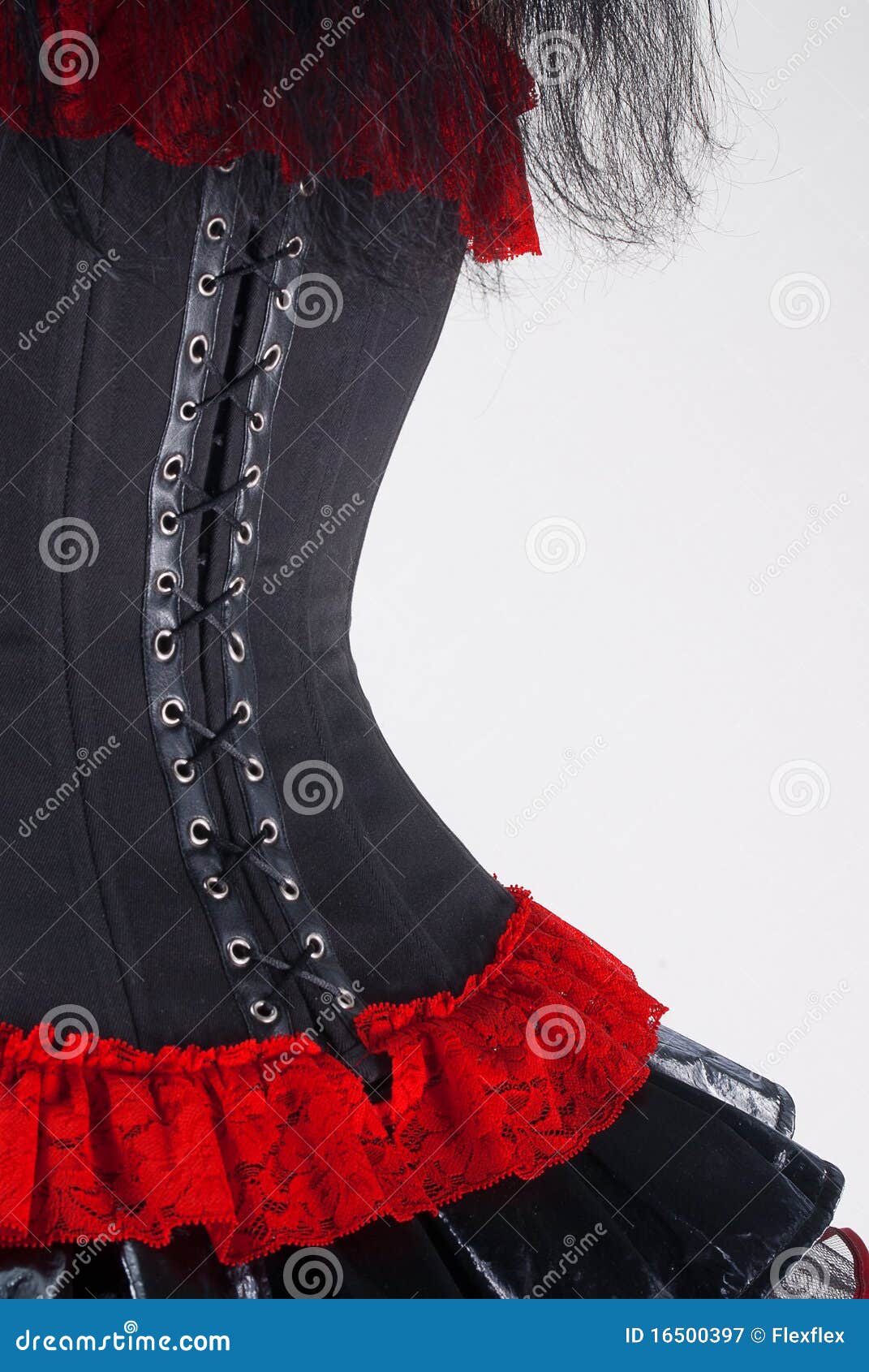 Black and Red Gothic Corset Stock Image - Image of fetish, flirtatious:  16500397